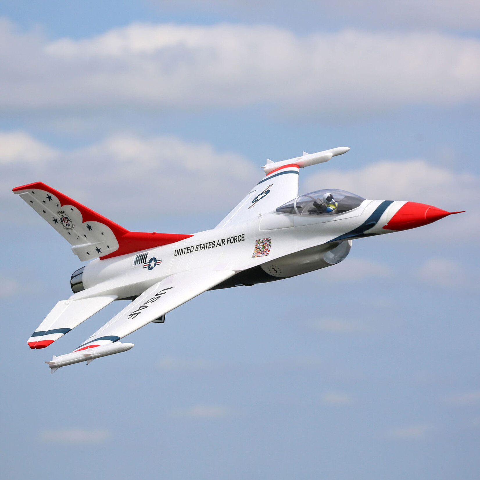 E-flite EFL178500 F-16 Thunderbirds 70mm EDF Jet BNF Basic with AS3X and SAFE Select