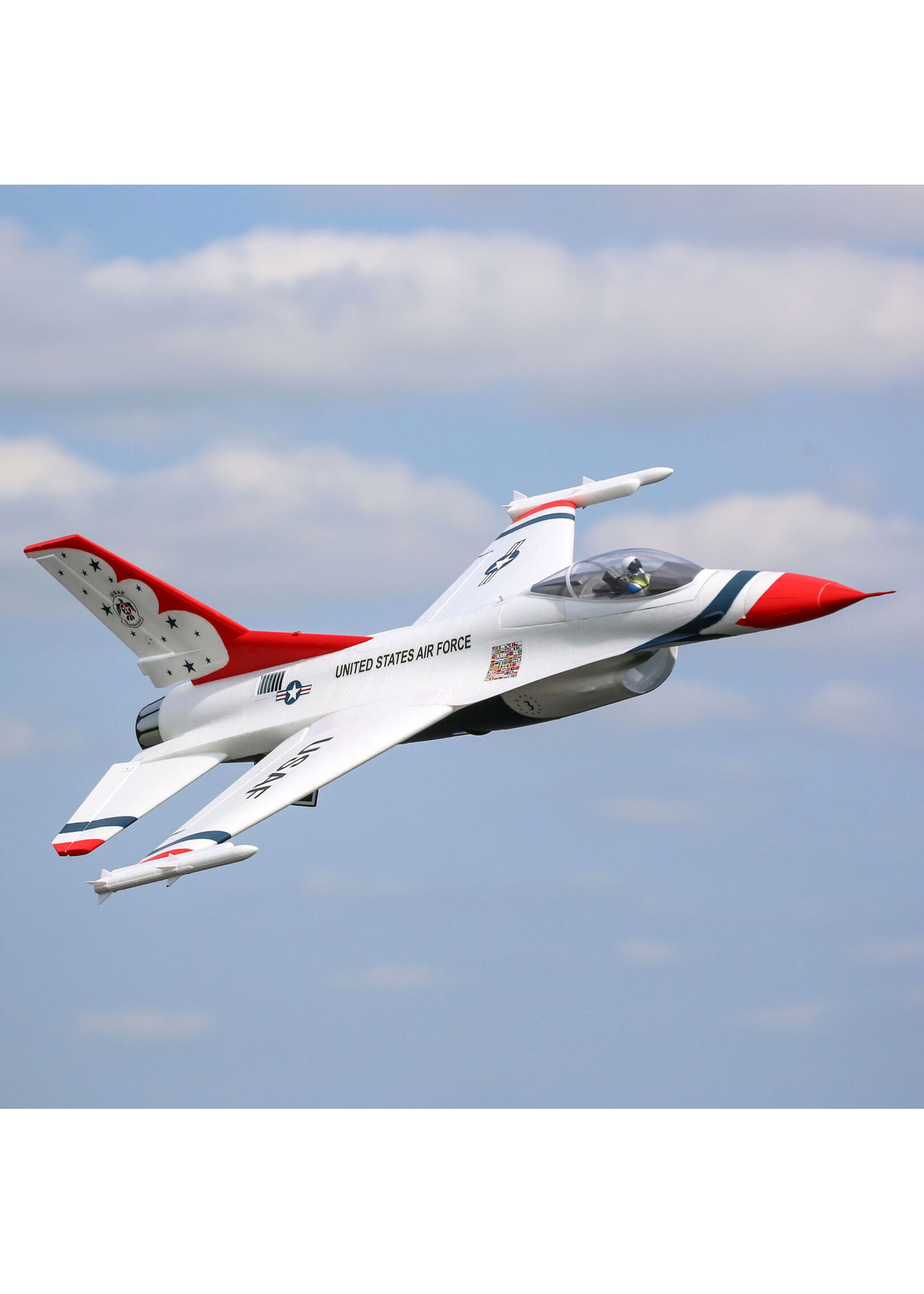 E-flite EFL178500 F-16 Thunderbirds 70mm EDF Jet BNF Basic with AS3X and SAFE Select