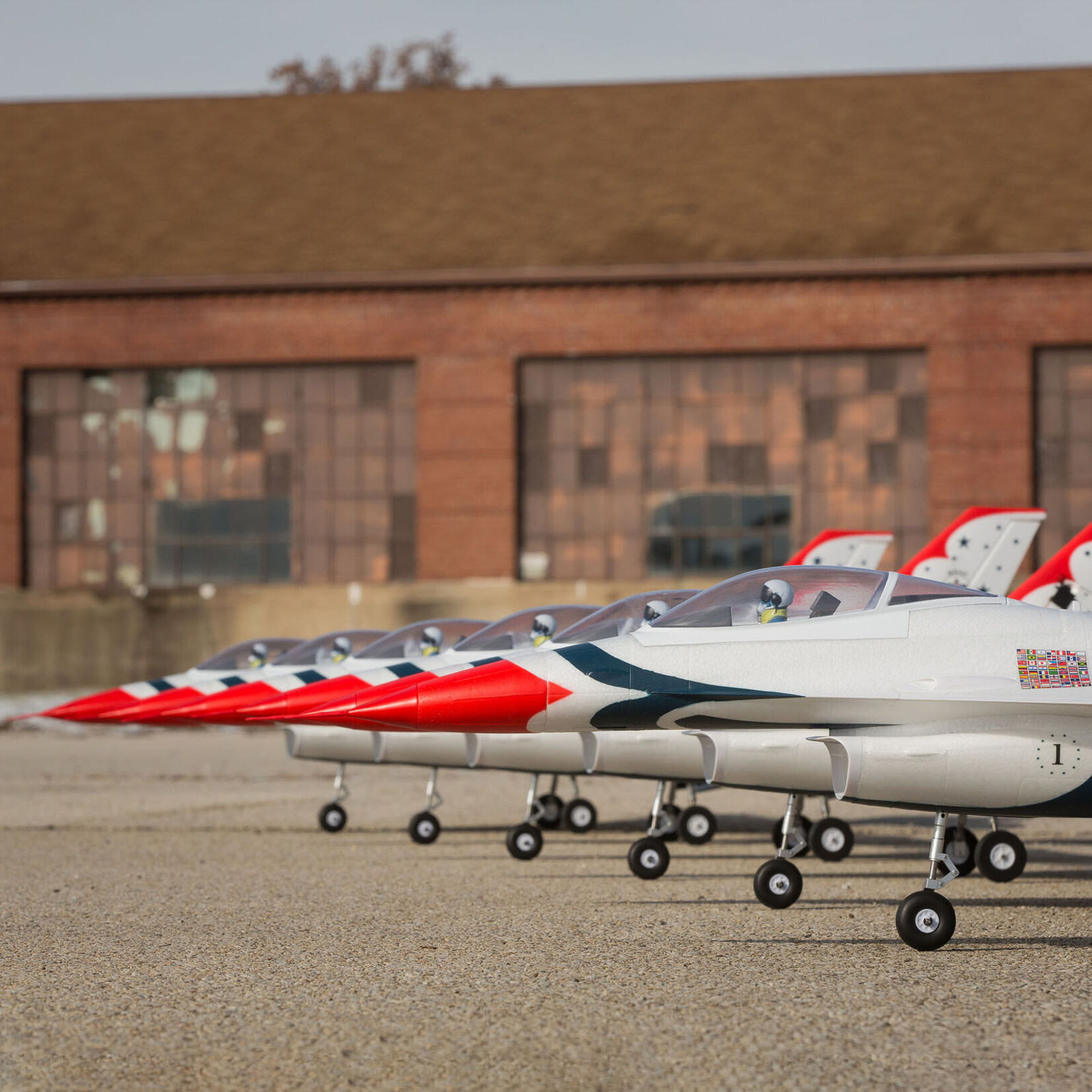 E-flite EFL178500 F-16 Thunderbirds 70mm EDF Jet BNF Basic with AS3X and SAFE Select