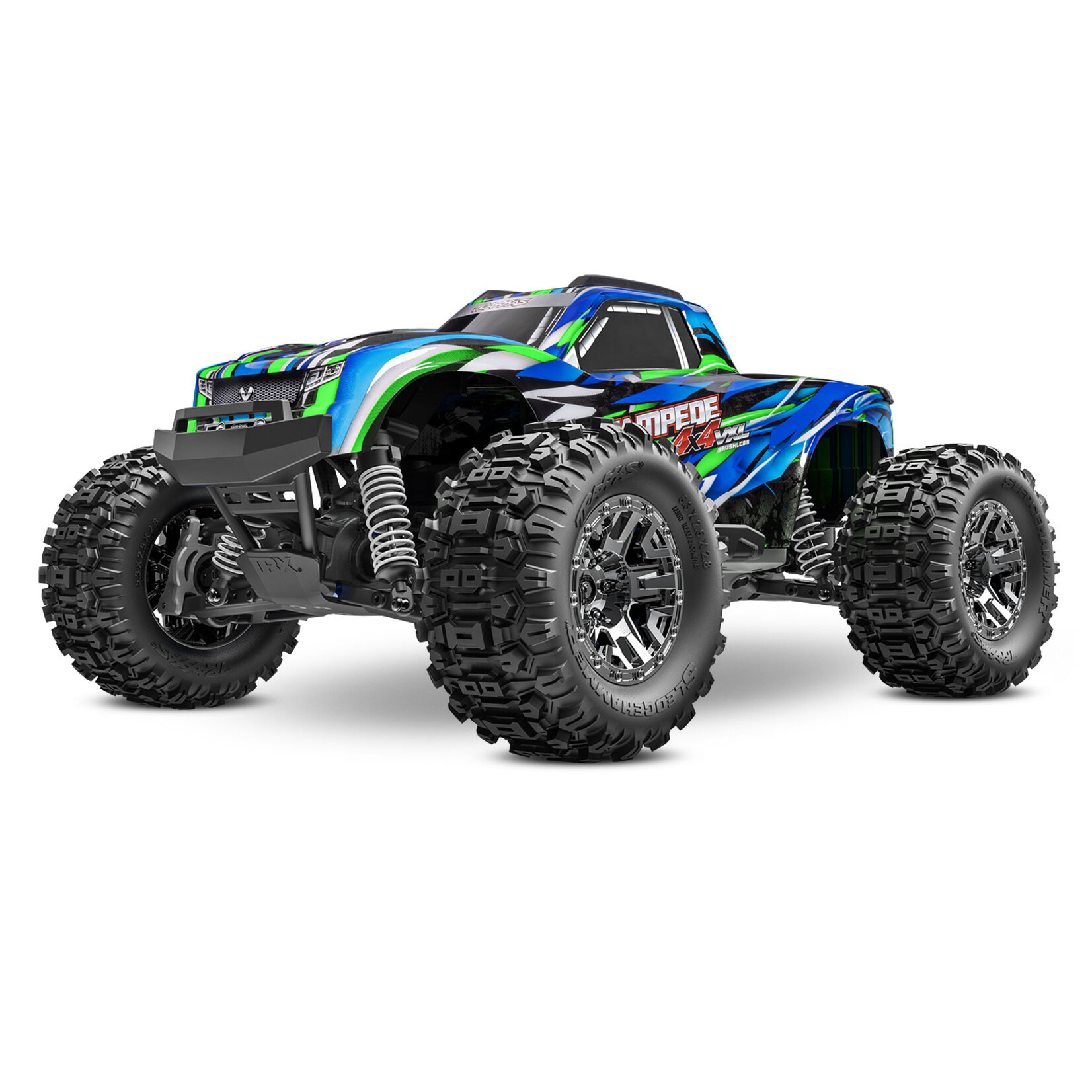 Traxxas 903764GRN - Stampede 4X4 VXL HD - Green