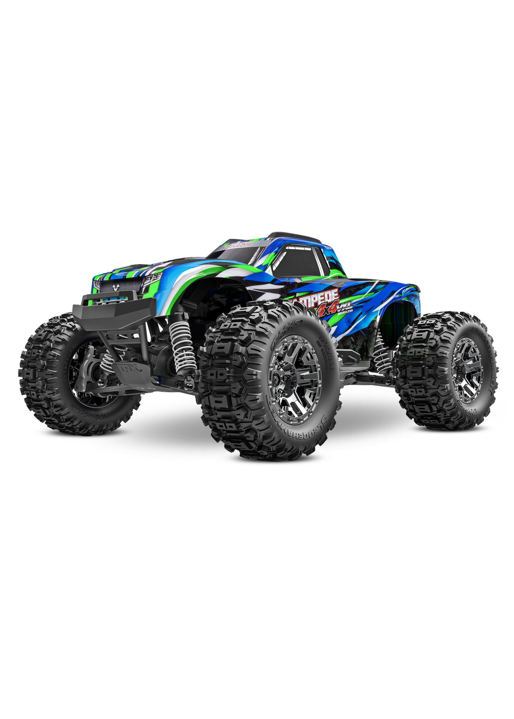 Traxxas 903764GRN - Stampede 4X4 VXL HD - Green