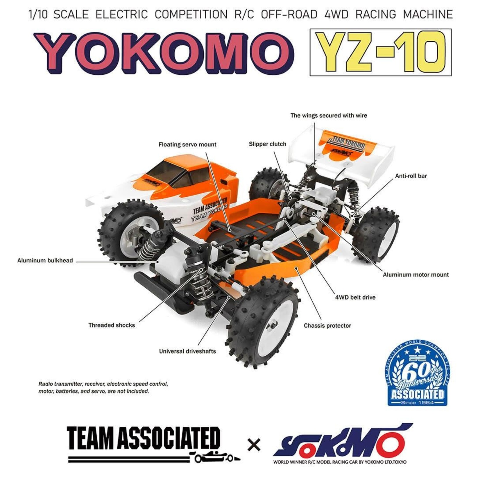 Associated ASC9064 - Yokomo YZ-10 Classic Kit - Hub Hobby