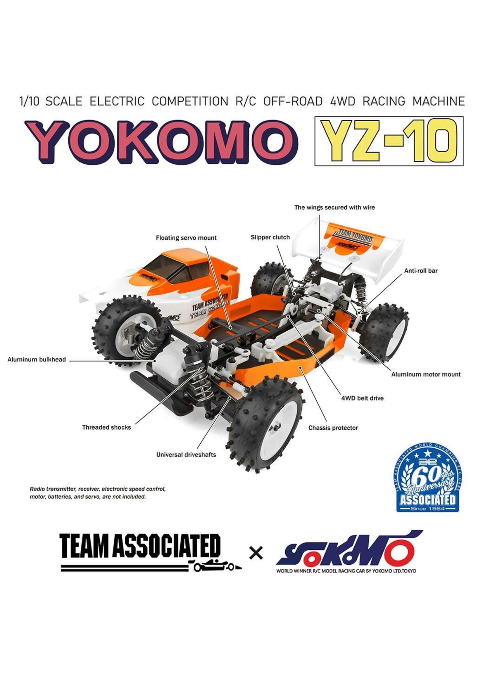 Associated ASC9064 - Yokomo YZ-10 Classic Kit - Hub Hobby