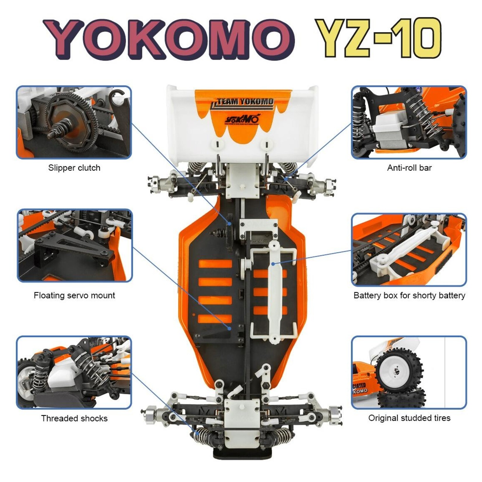 Associated ASC9064 - Yokomo YZ-10 Classic Kit