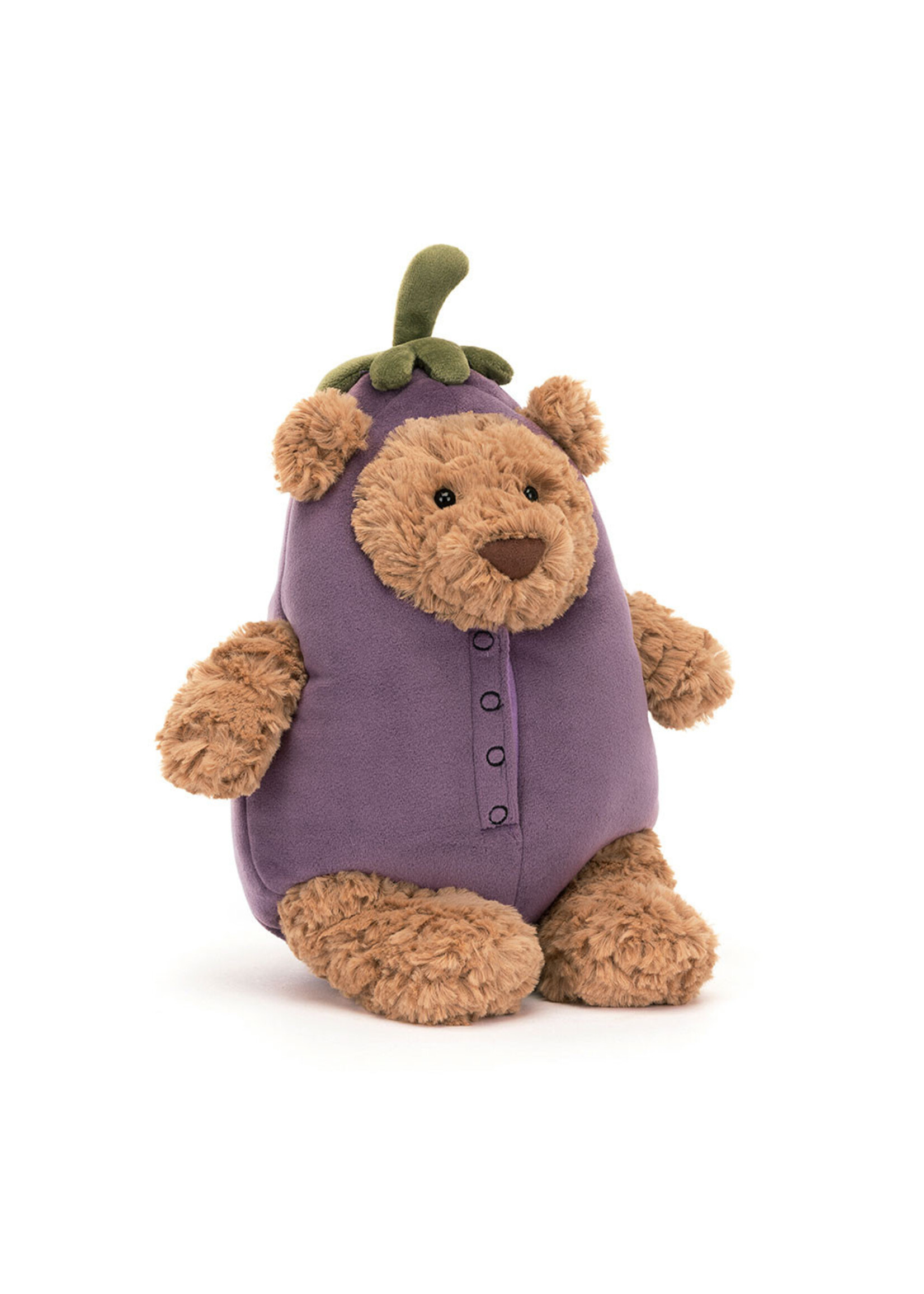 Jellycat Bartholomew Bear Eggplant