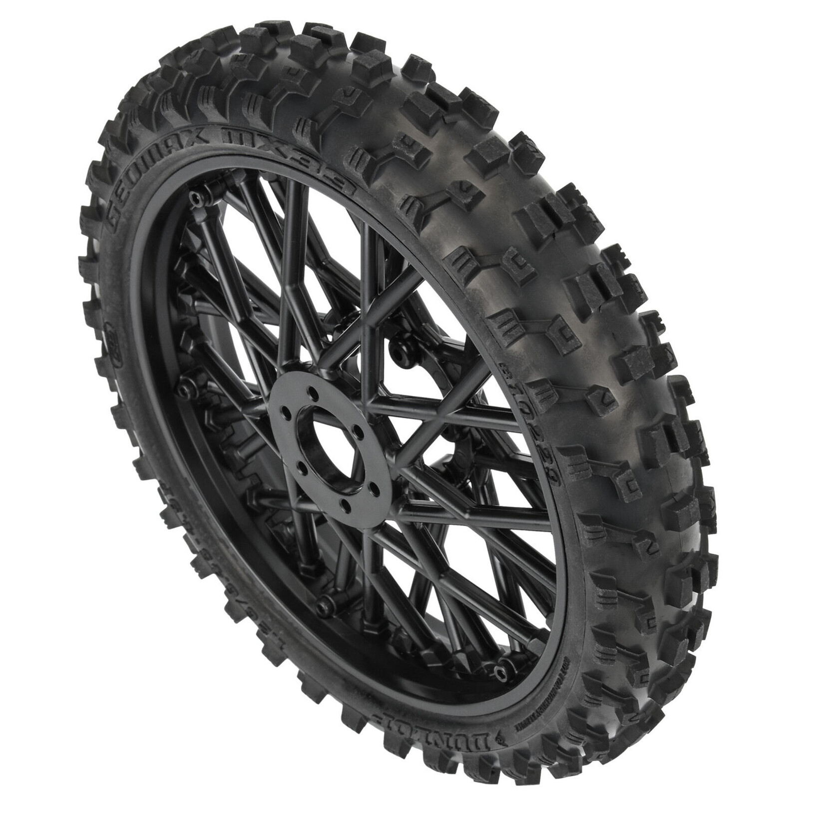 Pro-Line PRO1022910 - Promoto-MX Dunlop Geomax MX33 V2 Bead CR4 Bullyspoke Tires, Front - Black