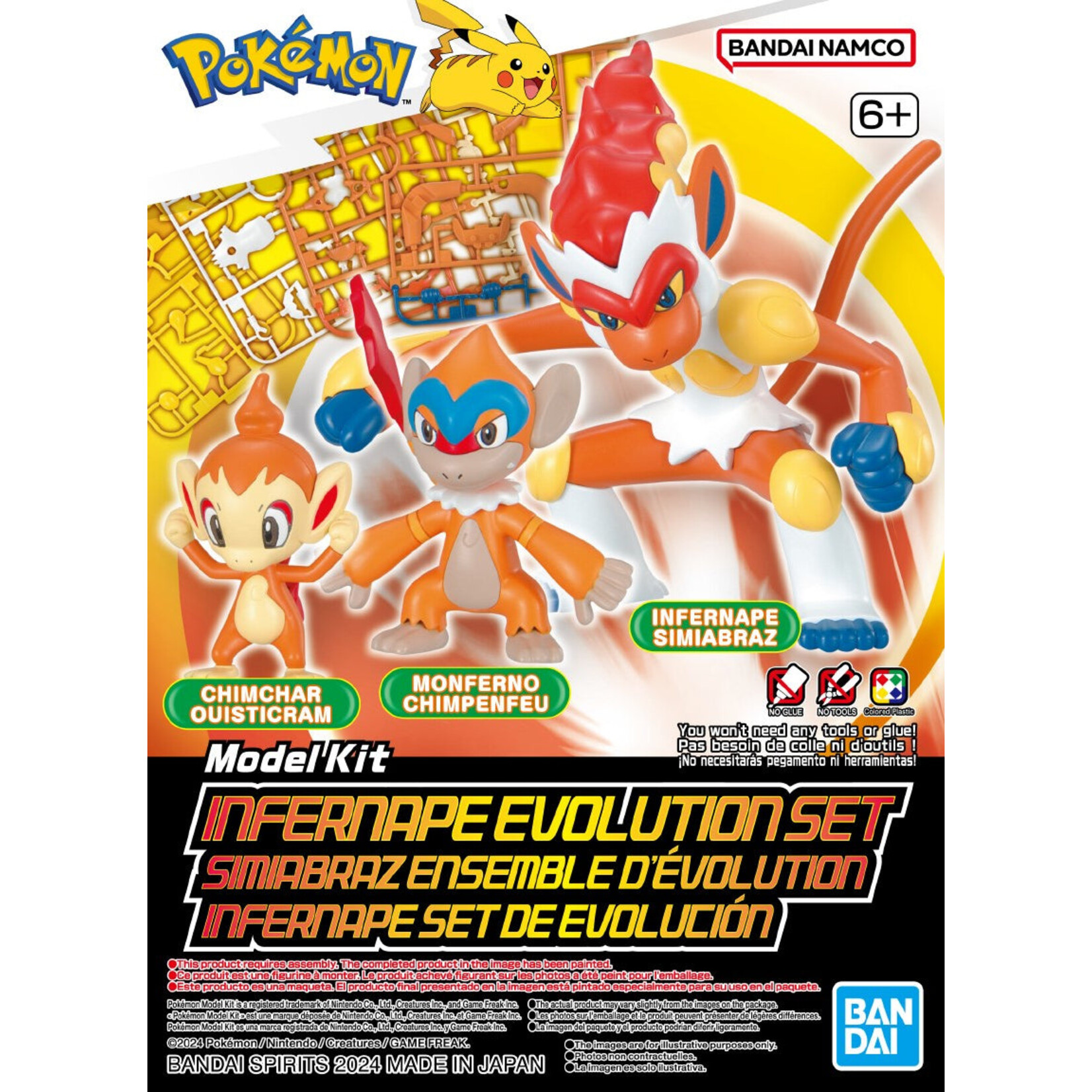 Bandai "Pokemon" Infernape Evolution Set Model Kit