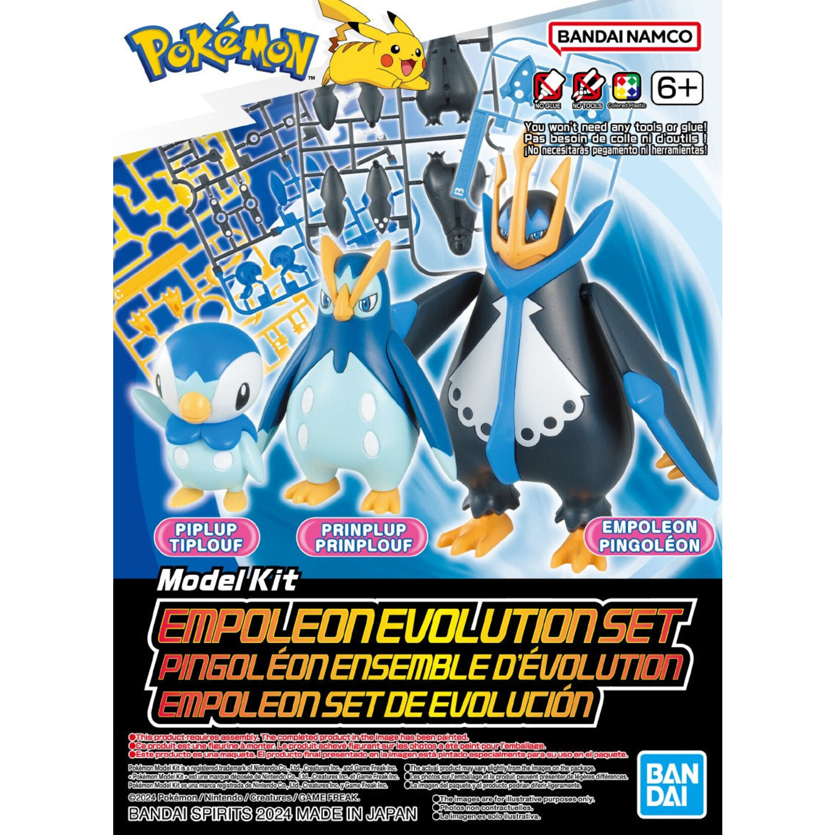 Bandai "Pokemon" Empoleon Evolution Set Model Kit