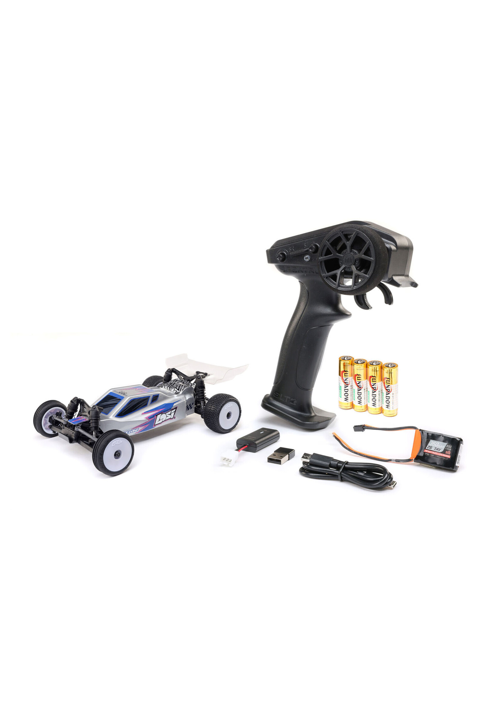 Losi LOS00007T2 - 1/24 Micro-B 2WD Buggy, RTR - Silver