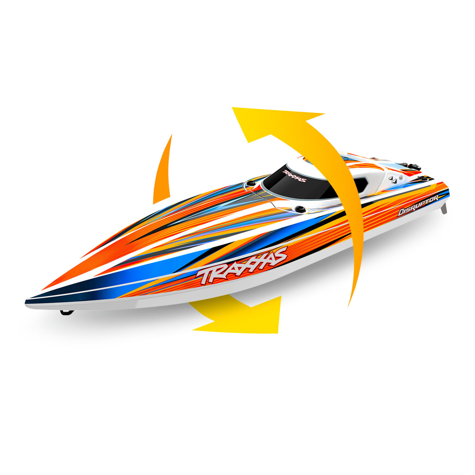 Traxxas 1060644ORNG - Disruptor 4S Race Boat - Orange