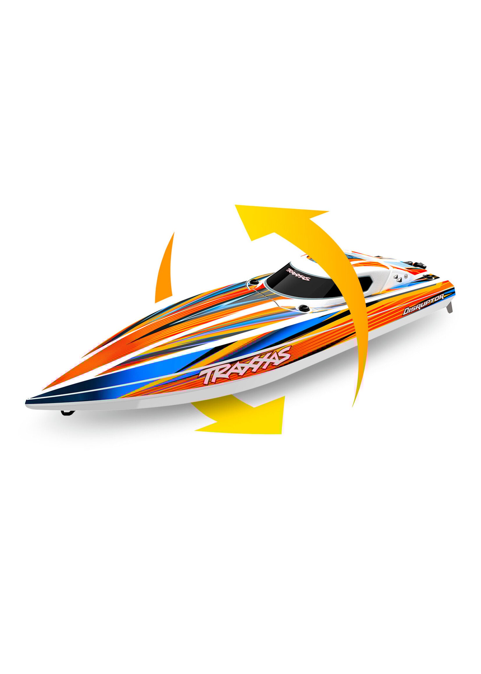 Traxxas 1060644ORNG - Disruptor 4S Race Boat - Orange