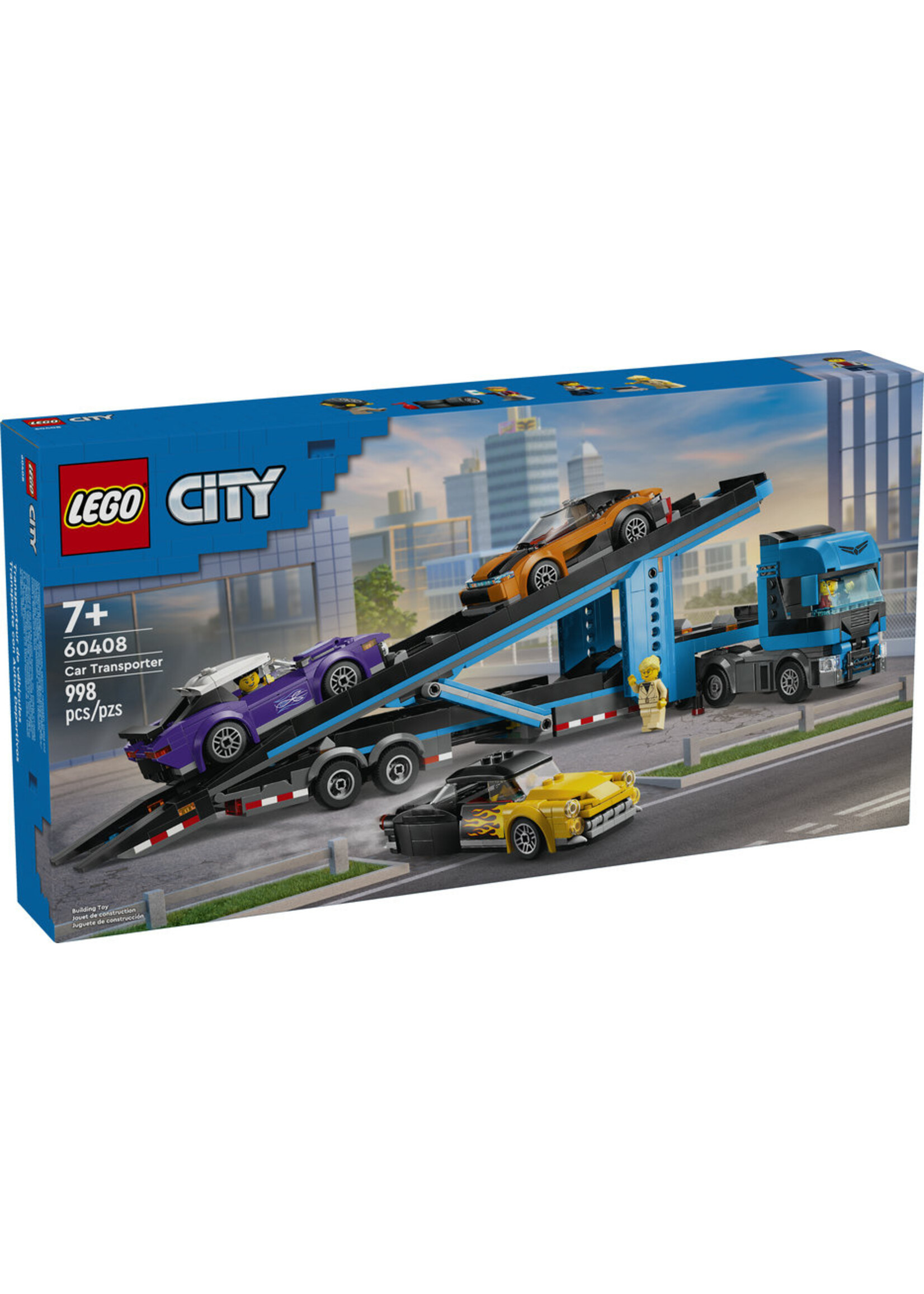LEGO 60408 - Car Transporter Truck With Sports Cars