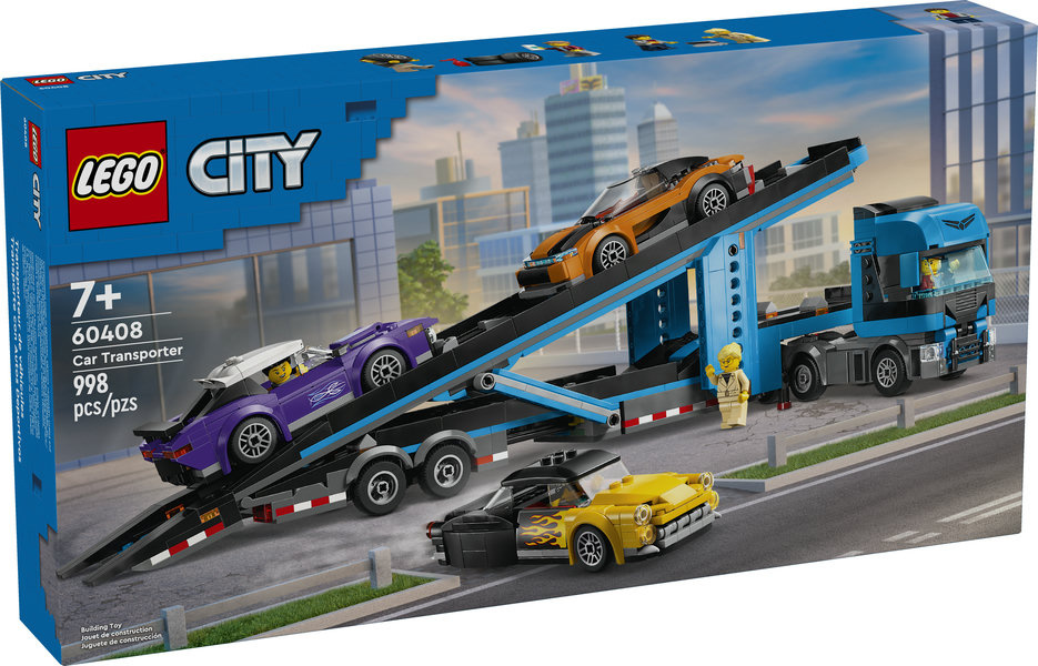 LEGO City 60408 - Car Transporter Truck With Sports Cars - Hub Hobby