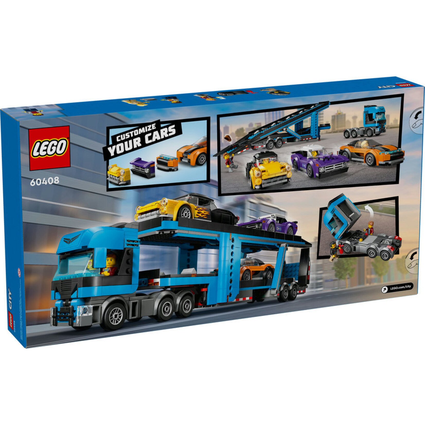 LEGO® City 60408 - Car Transporter Truck With Sports Cars