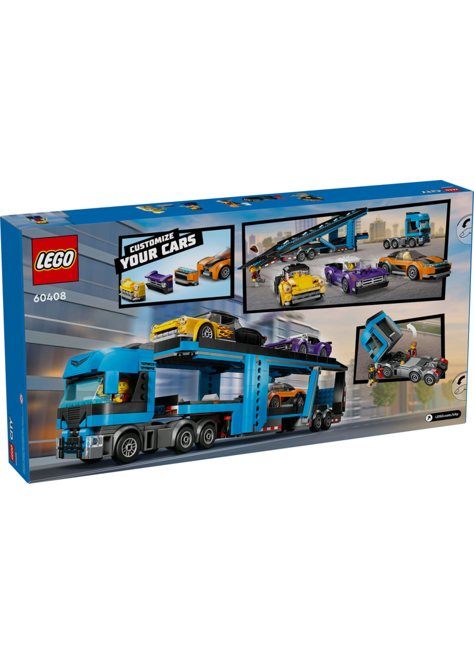 LEGO 60408 - Car Transporter Truck With Sports Cars