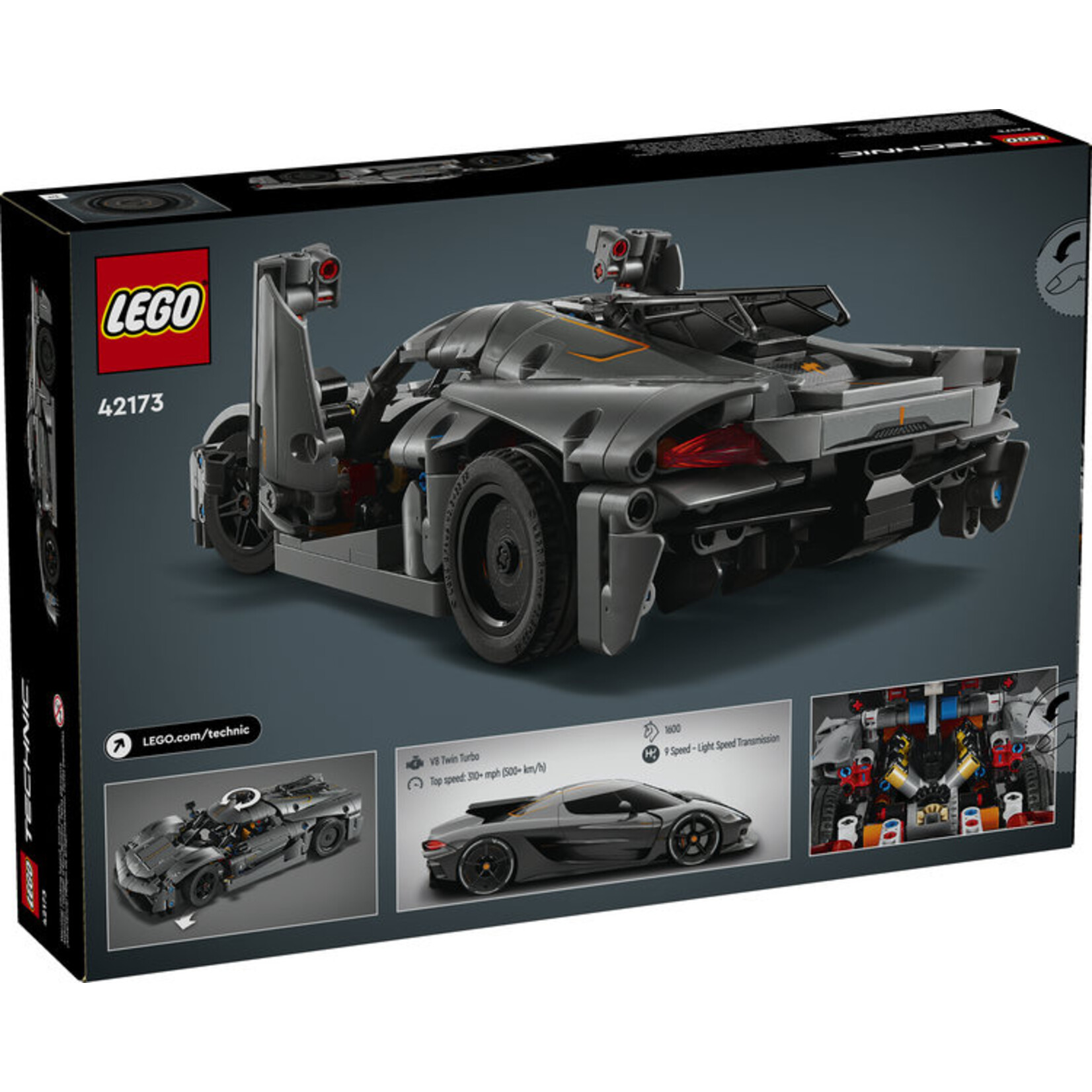 LEGO® Technic™ 42173 - Koenigsegg Jeske Absolut Gray Hypercar