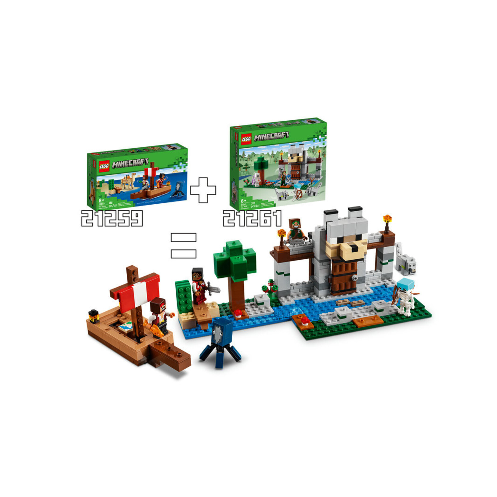 LEGO® Minecraft 21261 - The Wolf Stronghold