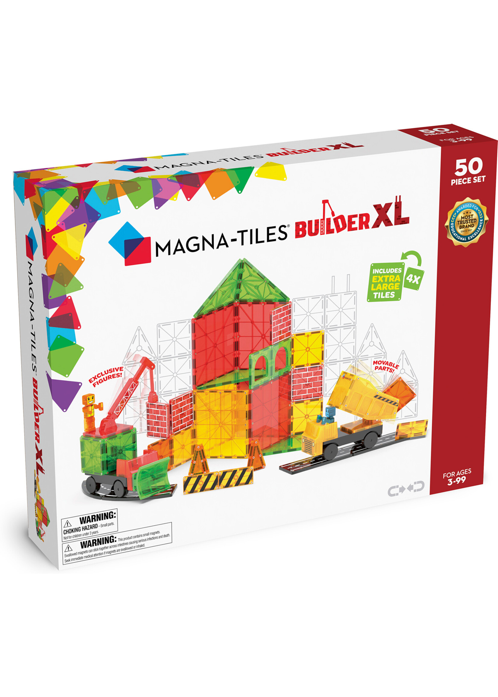 Valtech Magna Tiles Builder XL 50 Piece Set