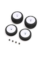 Losi LOS-1763 - Micro-B Tires & Wheels, Mounted - White
