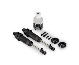 Traxxas 7462-GRAY - Shocks GTR XX Long - Gray Plastic - Hub Hobby