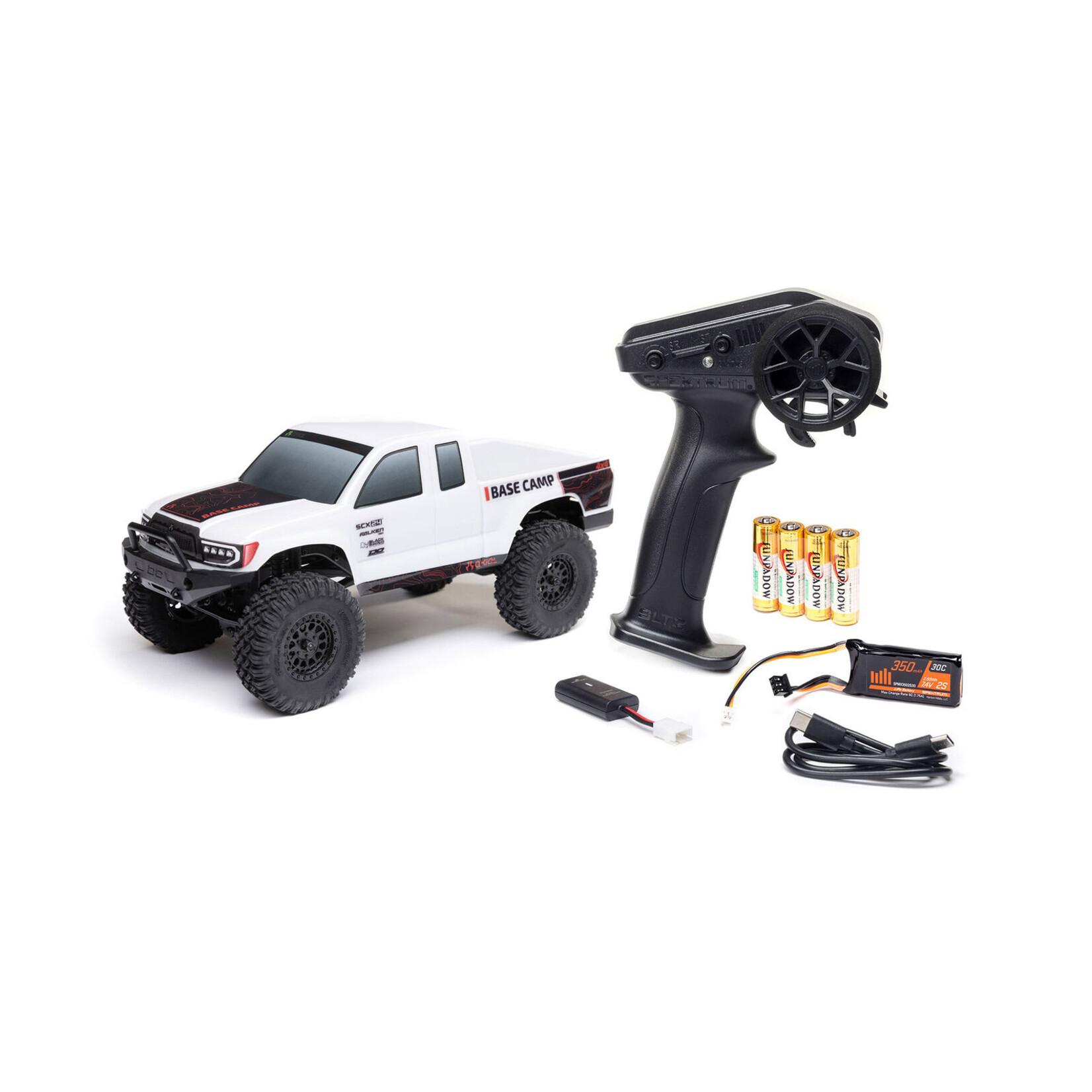 Axial AXI -1219T1 - SCX24 Base Camp 4x4 Rock Crawler, RTR - White