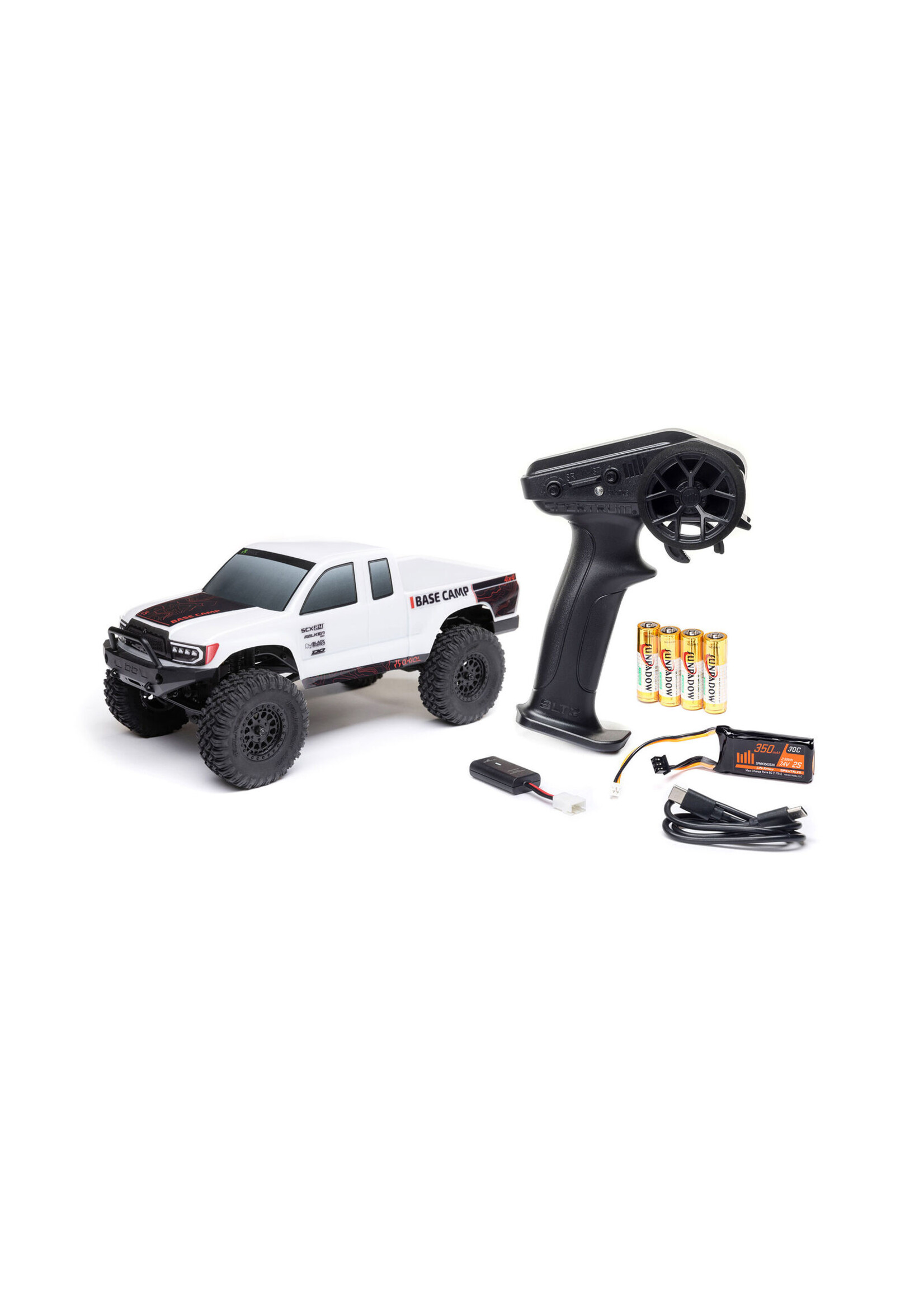 Axial AXI -1219T1 - SCX24 Base Camp 4x4 Rock Crawler, RTR - White