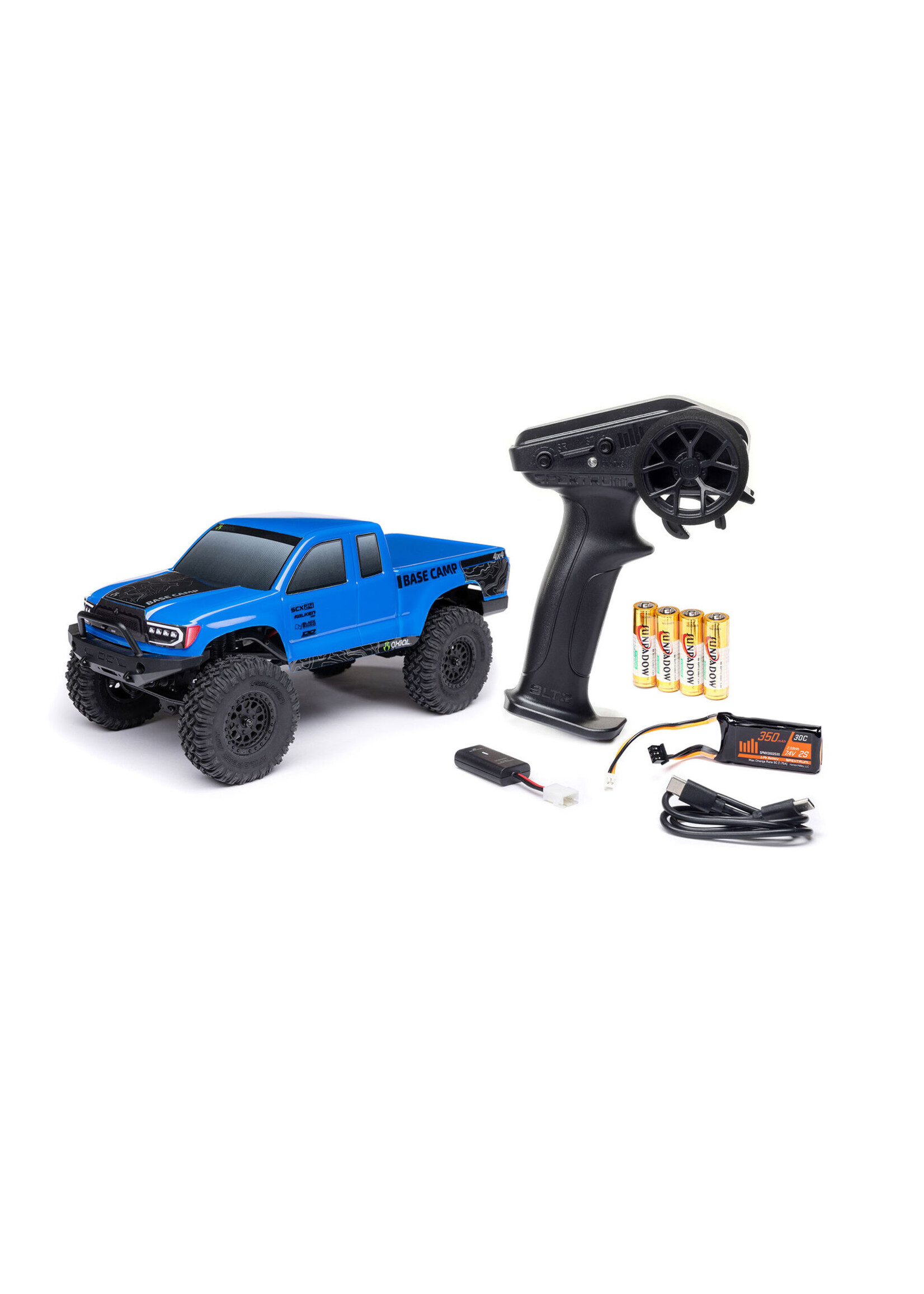 Axial AXI -1219T2 - SCX24 Base Camp 4x4 Rock Crawler, RTR - Blue