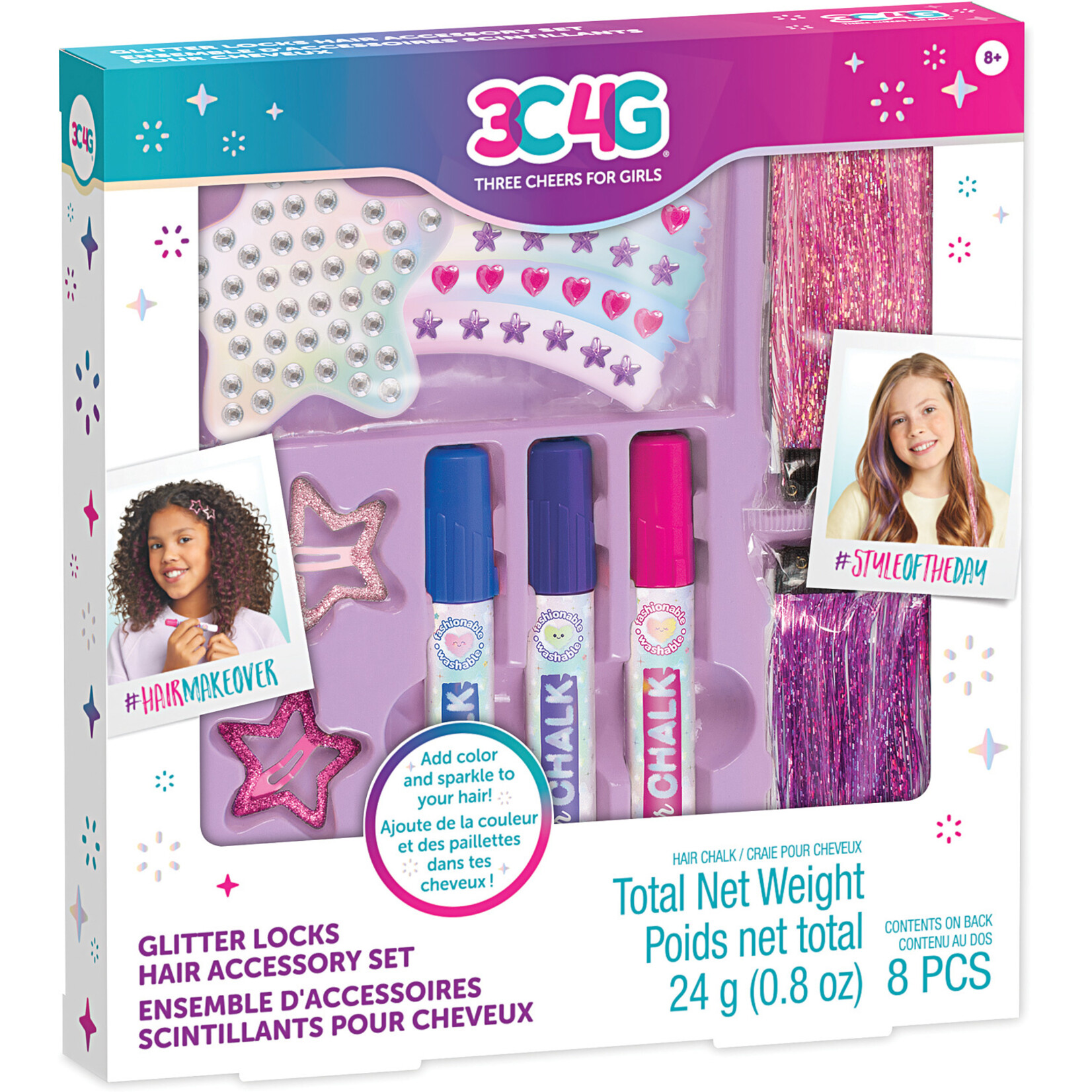 Make It Real Glitter Locks Hair Accessory Set
