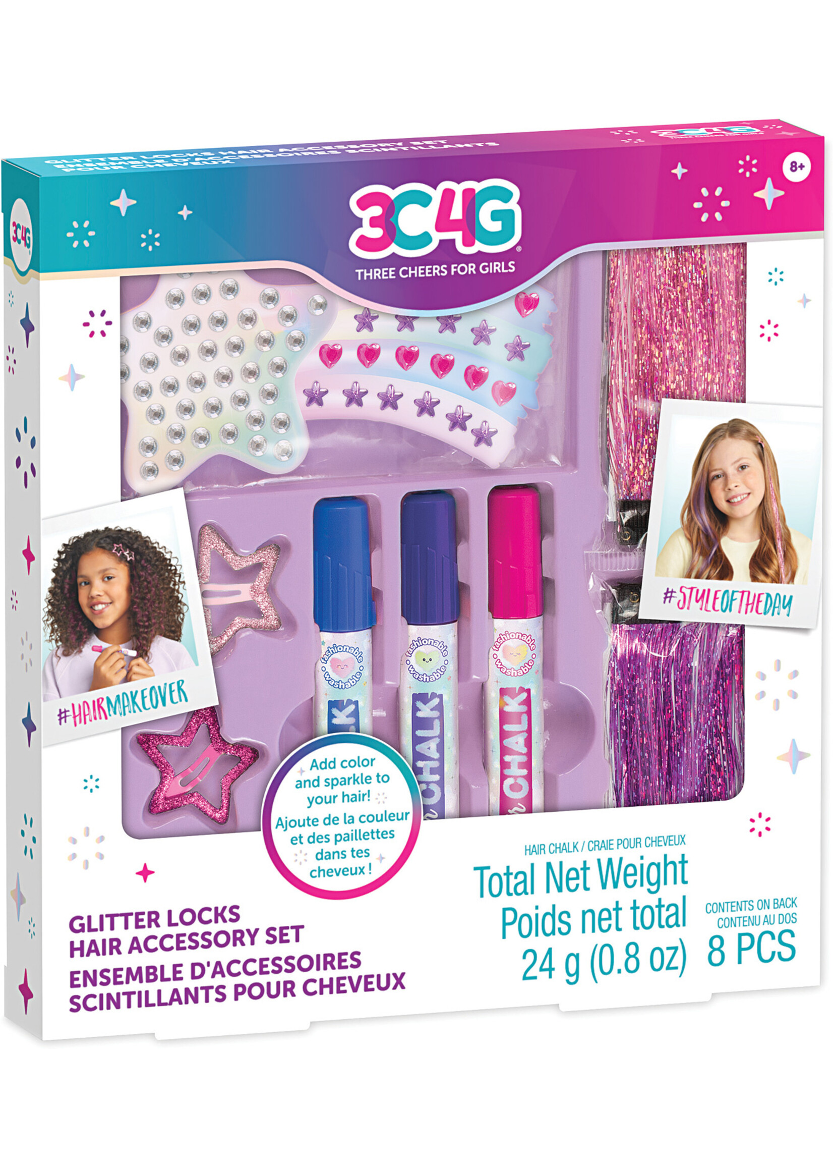 Make It Real Glitter Locks Hair Accessory Set