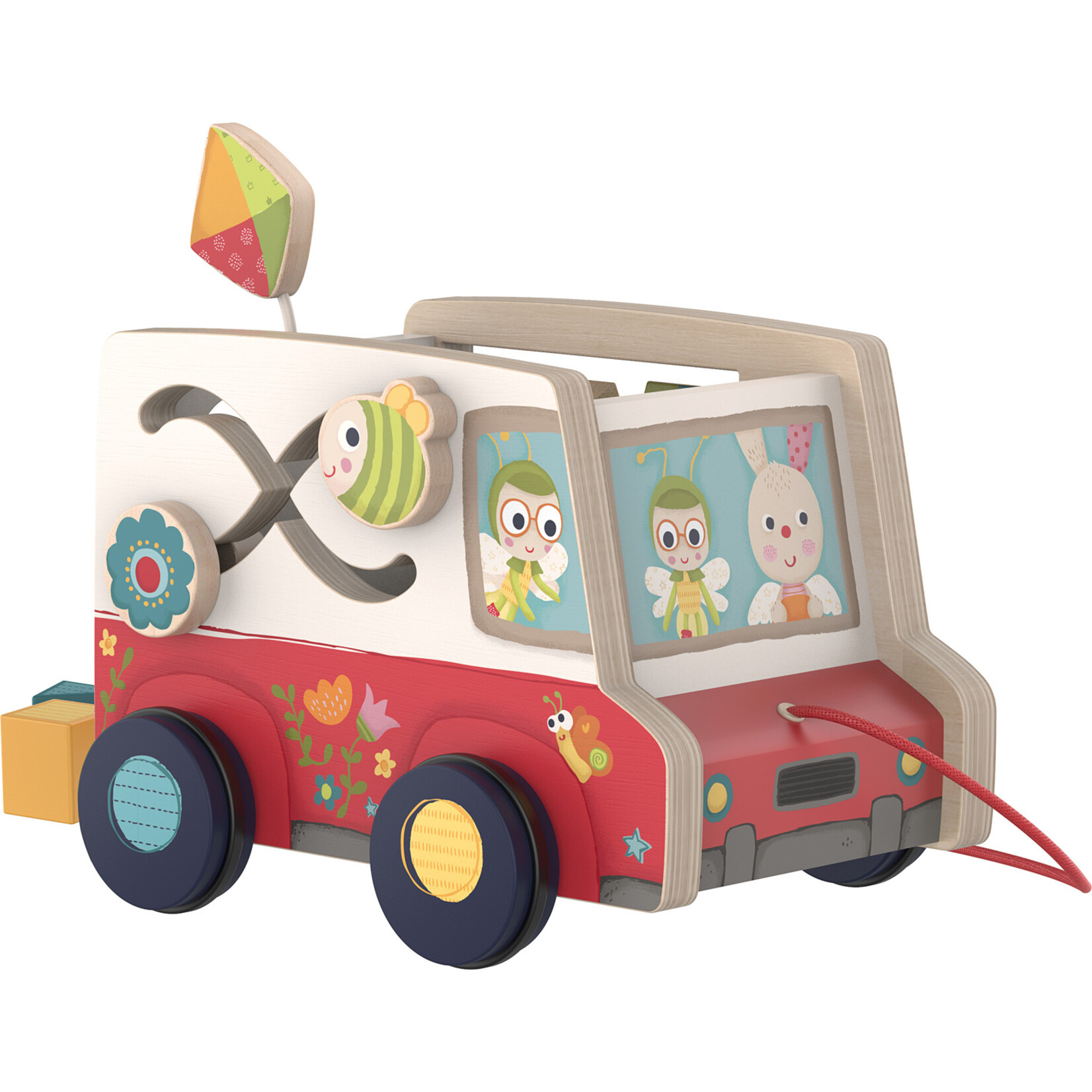 Bababoo Friends On Tour Pull Along Toy