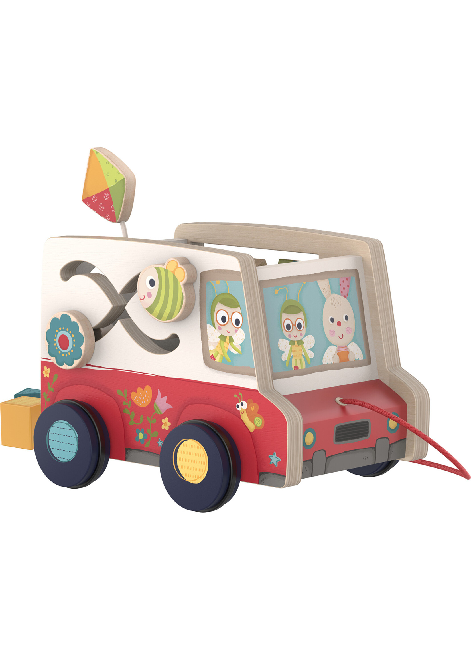 Bababoo Friends On Tour Pull Along Toy