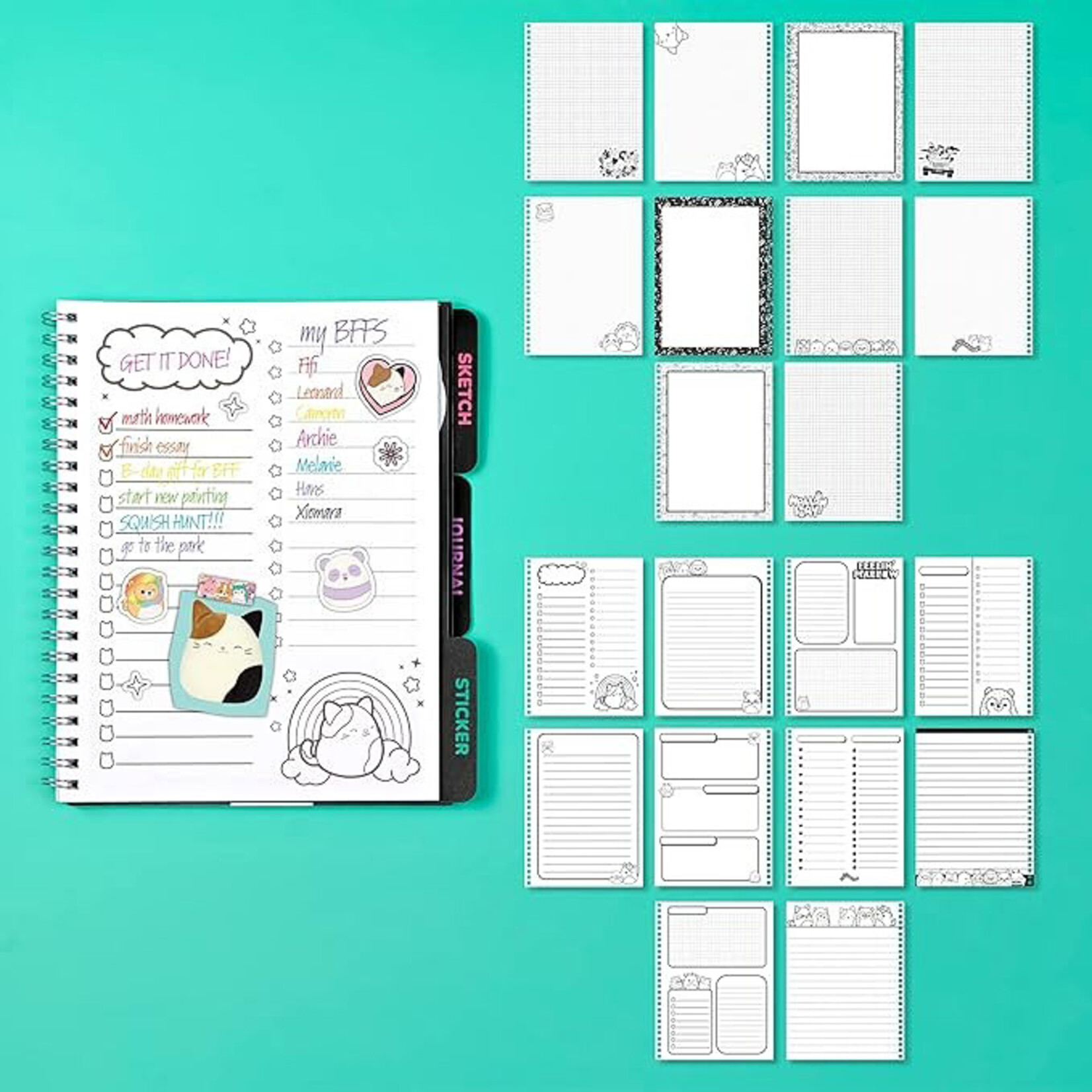 Fashion Angels Enterprises Squishmallows Graphic Journaling Set