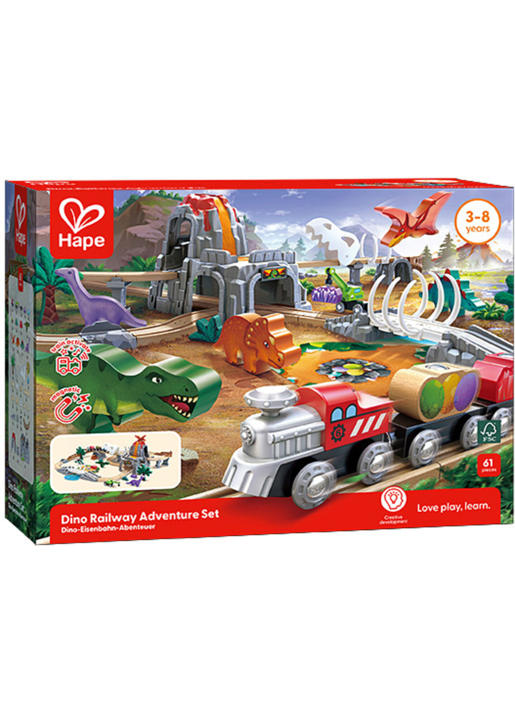 Hape Dino Railway Adventure Set
