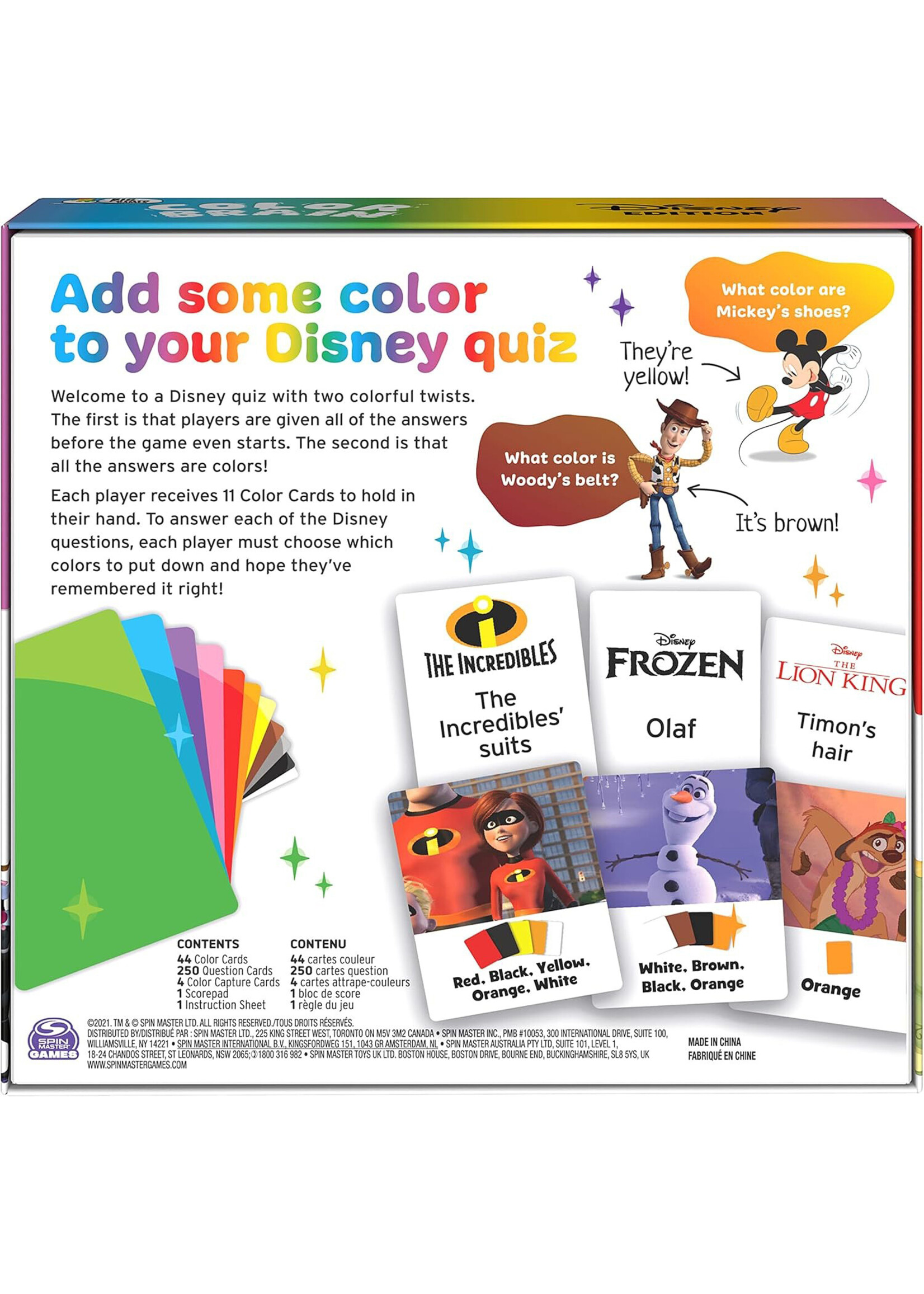 Spin Master Color Brain: Disney Edition
