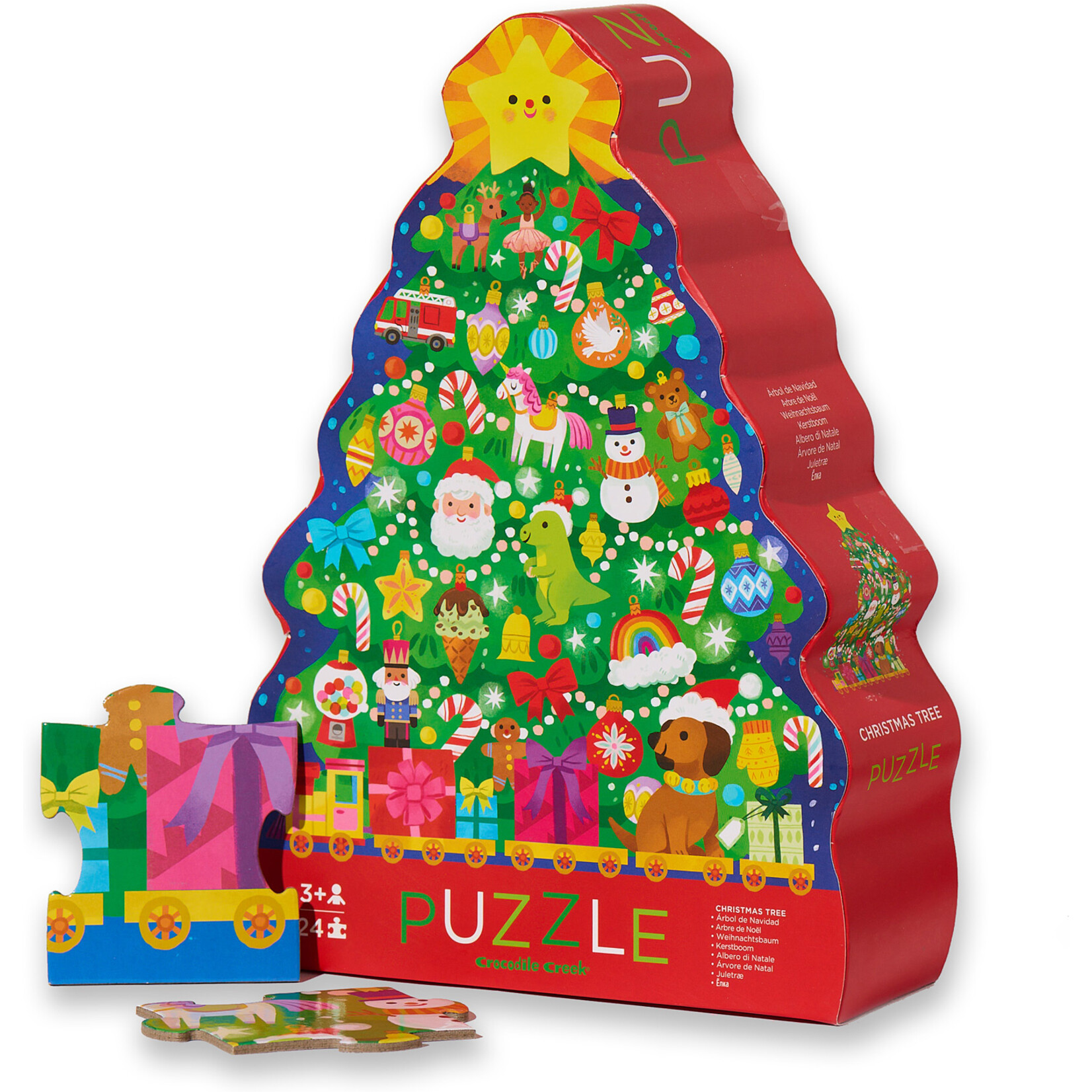Crocodile Creek Christmas Tree Puzzle (24pc