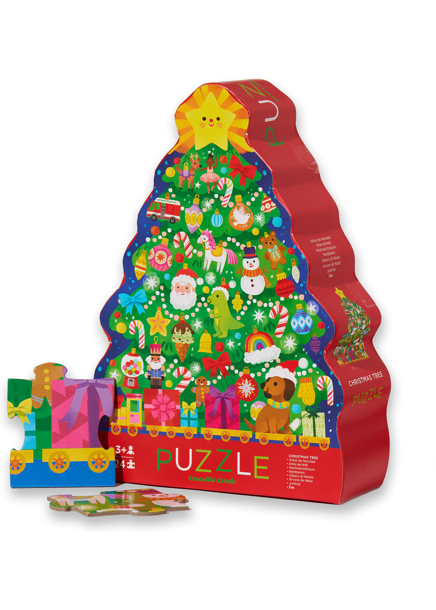 Crocodile Creek Christmas Tree Puzzle (24pc