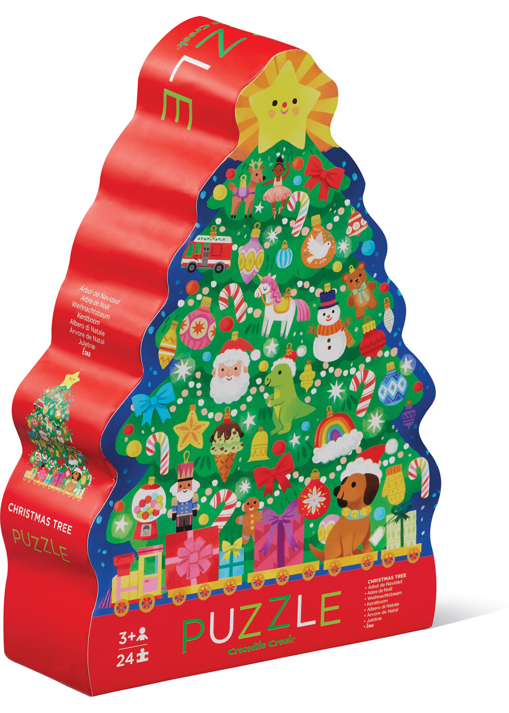 Crocodile Creek Christmas Tree Puzzle (24pc