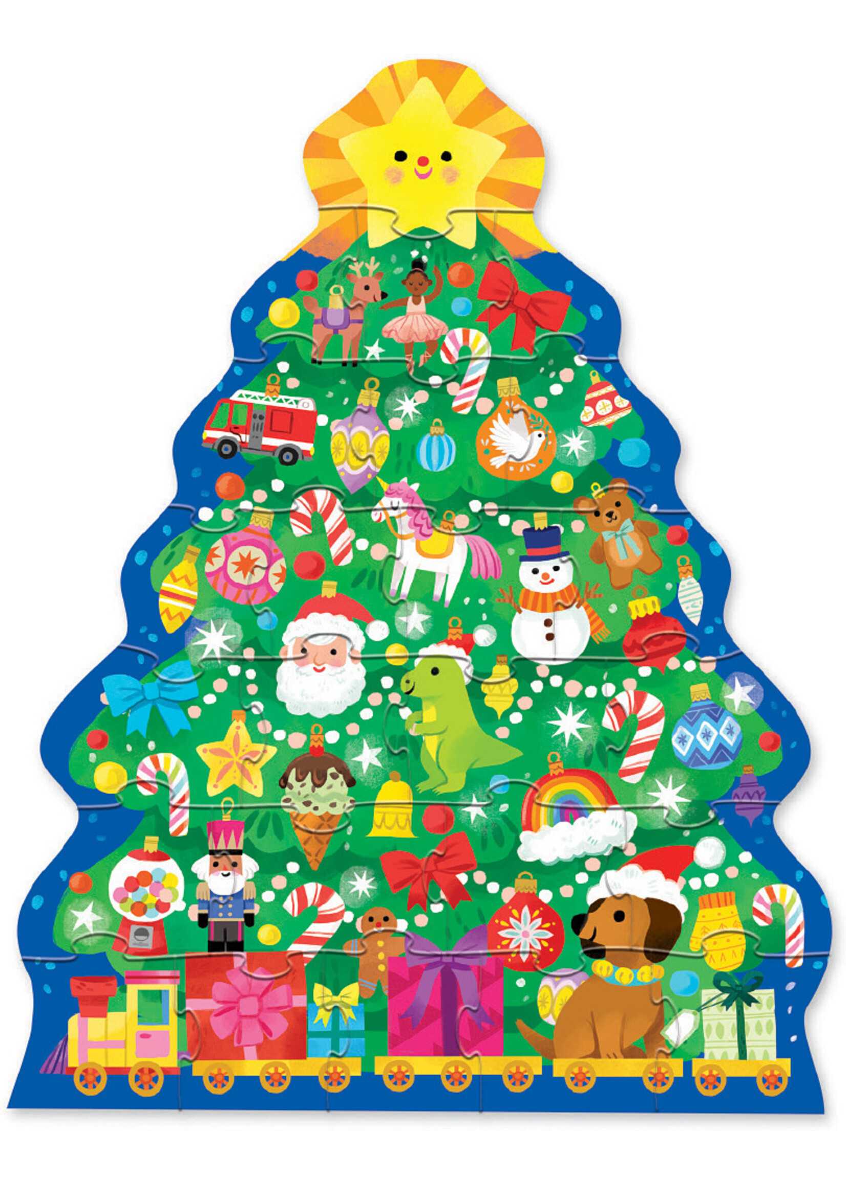 Crocodile Creek Christmas Tree Puzzle (24pc
