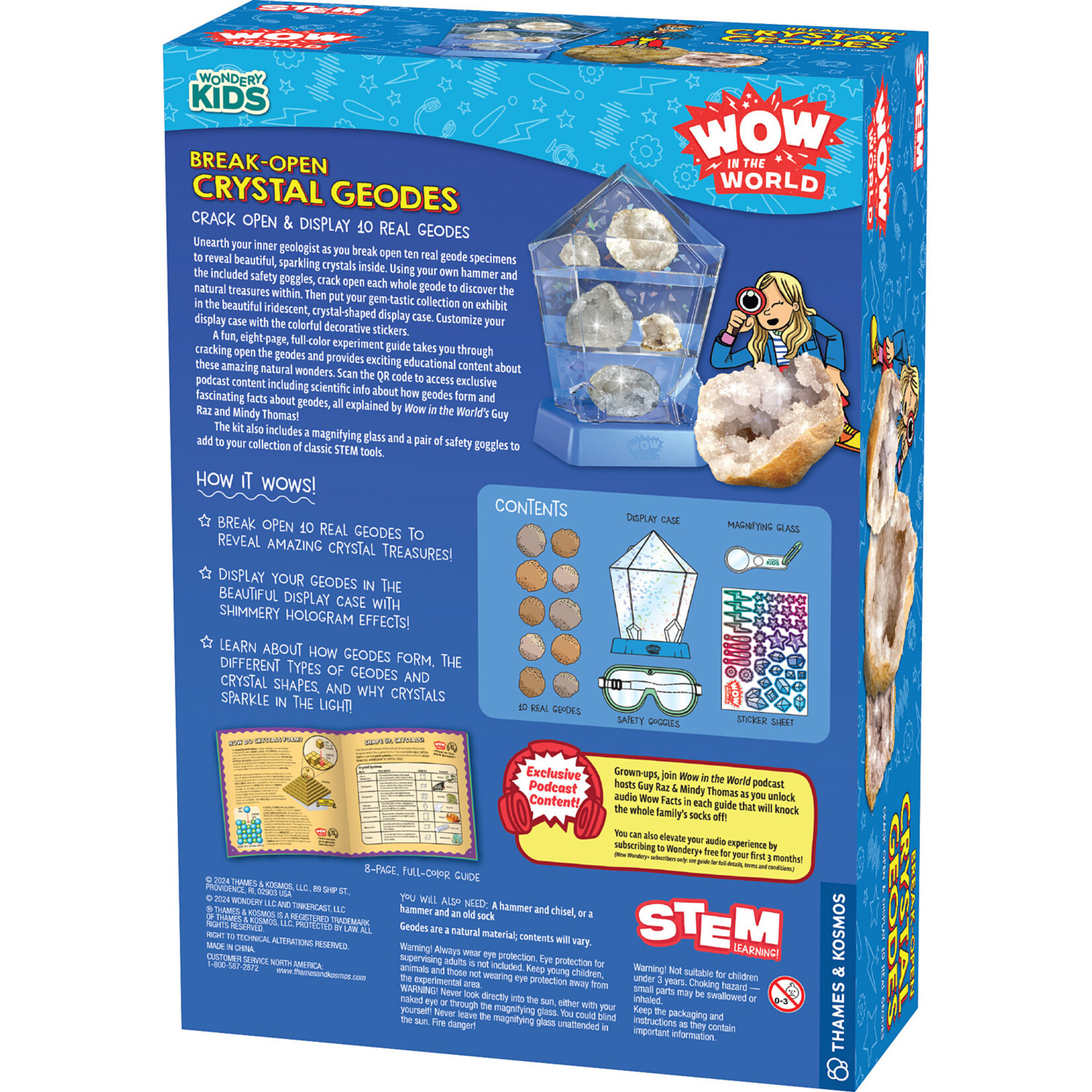Thames & Kosmos Wow in the World: Break-Open Crystal Geodes