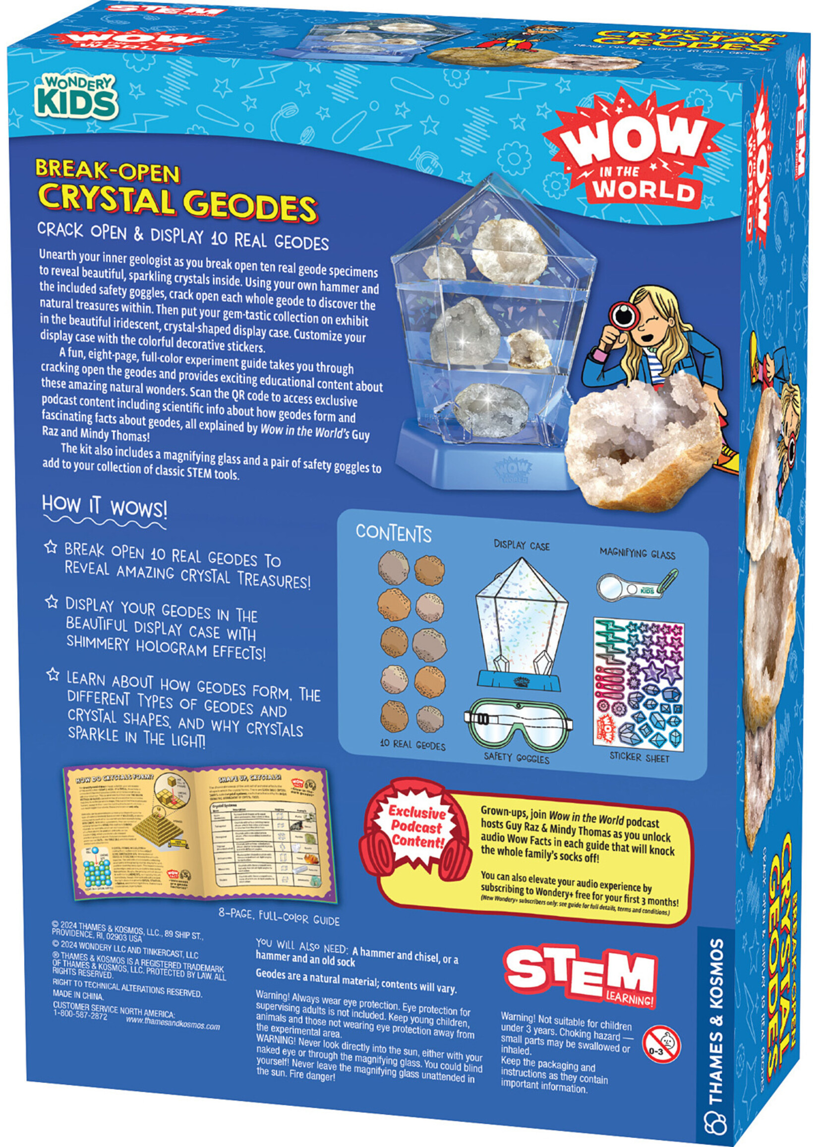 Thames & Kosmos Wow in the World: Break-Open Crystal Geodes