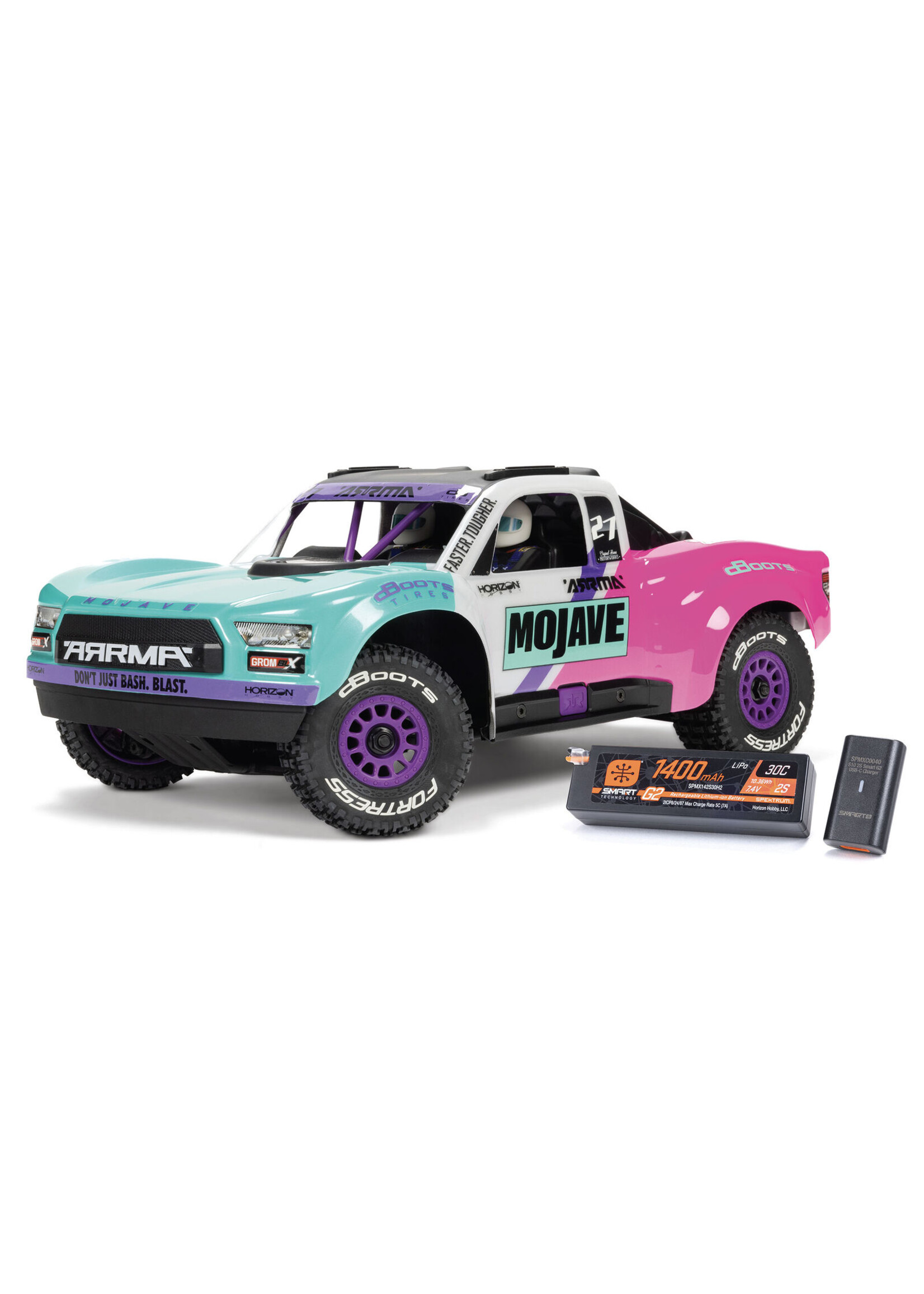 Arrma 1/18 Mojave GROM 4X4 223S BLX Brushless Desert Truck - Teal