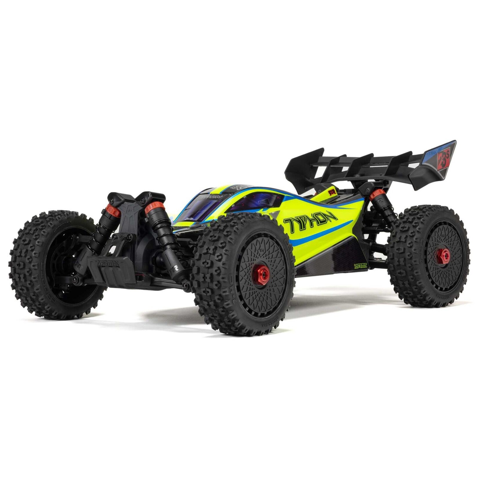 Arrma ARA4306V4T2 - 1/8 Typhon 4X4 223S BLX Buggy RTR With DSC - Yellow