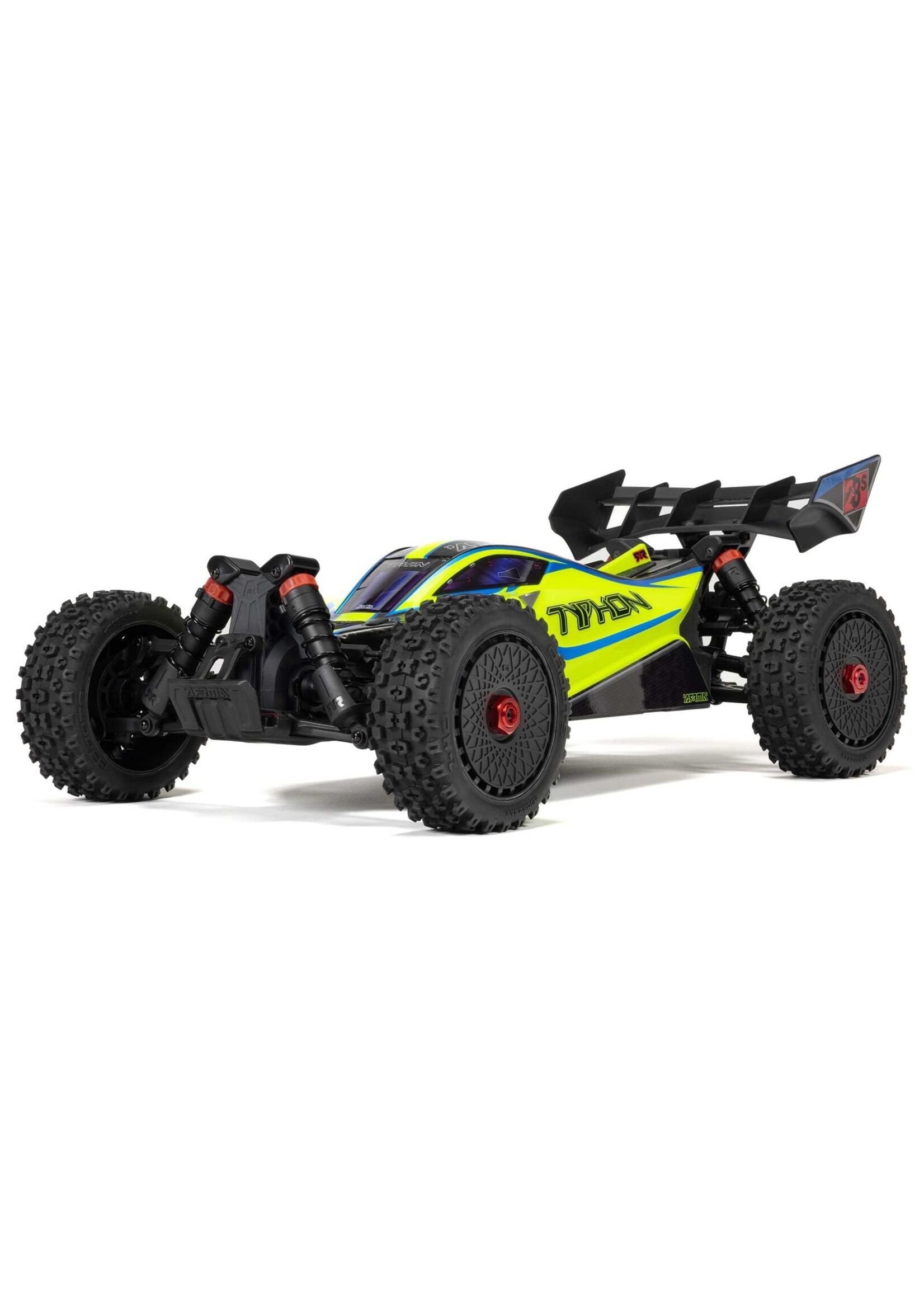 Arrma ARA4306V4T2 - 1/8 Typhon 4X4 223S BLX Buggy RTR With DSC - Yellow
