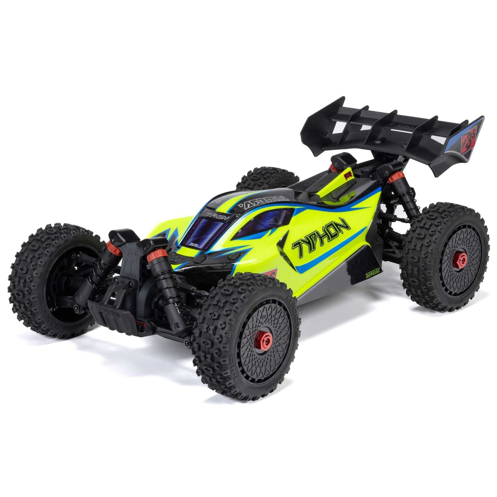 Arrma ARA4306V4T2 - 1/8 Typhon 4X4 223S BLX Buggy RTR With DSC - Yellow