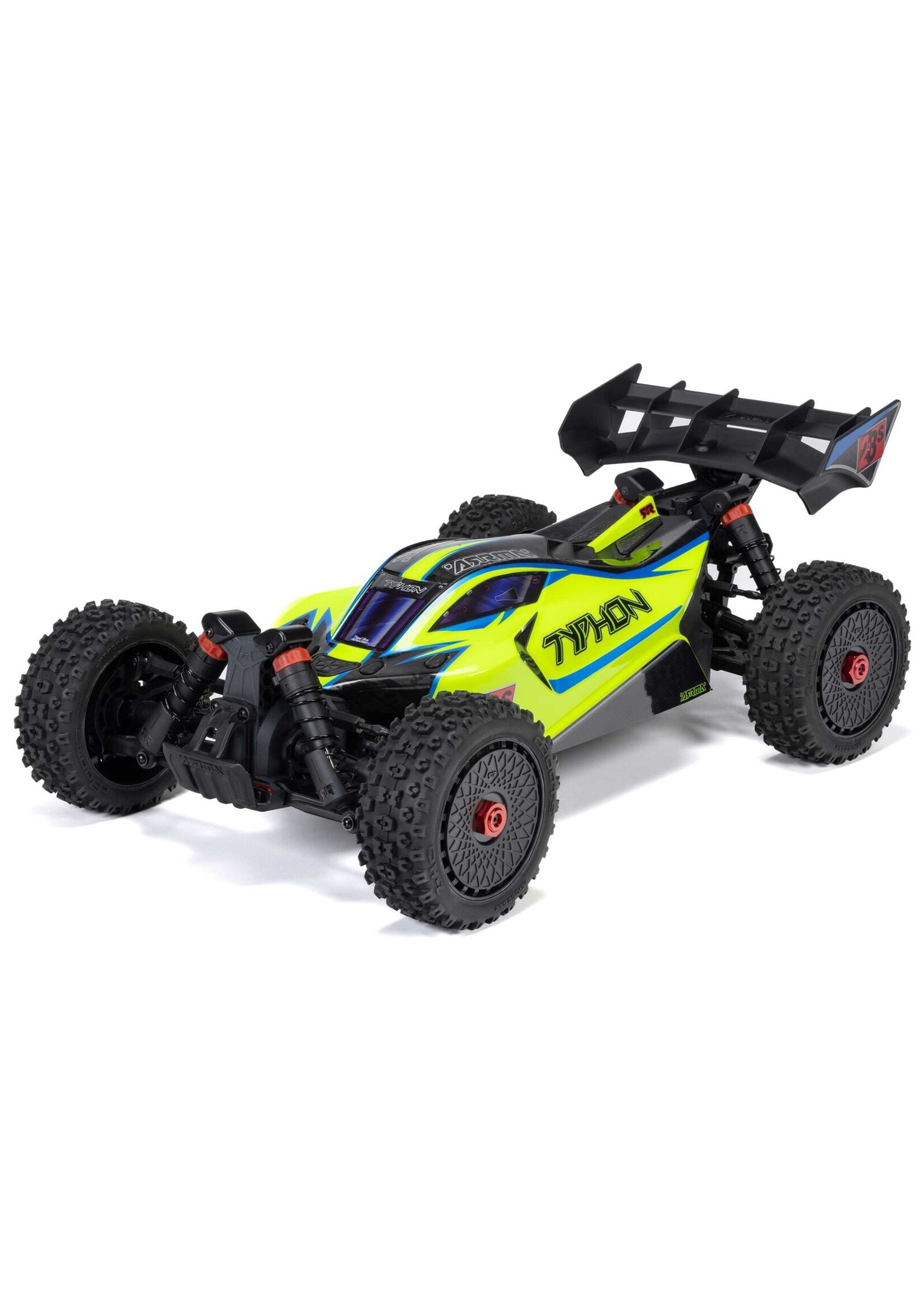 Arrma ARA4306V4T2 - 1/8 Typhon 4X4 223S BLX Buggy RTR With DSC - Yellow