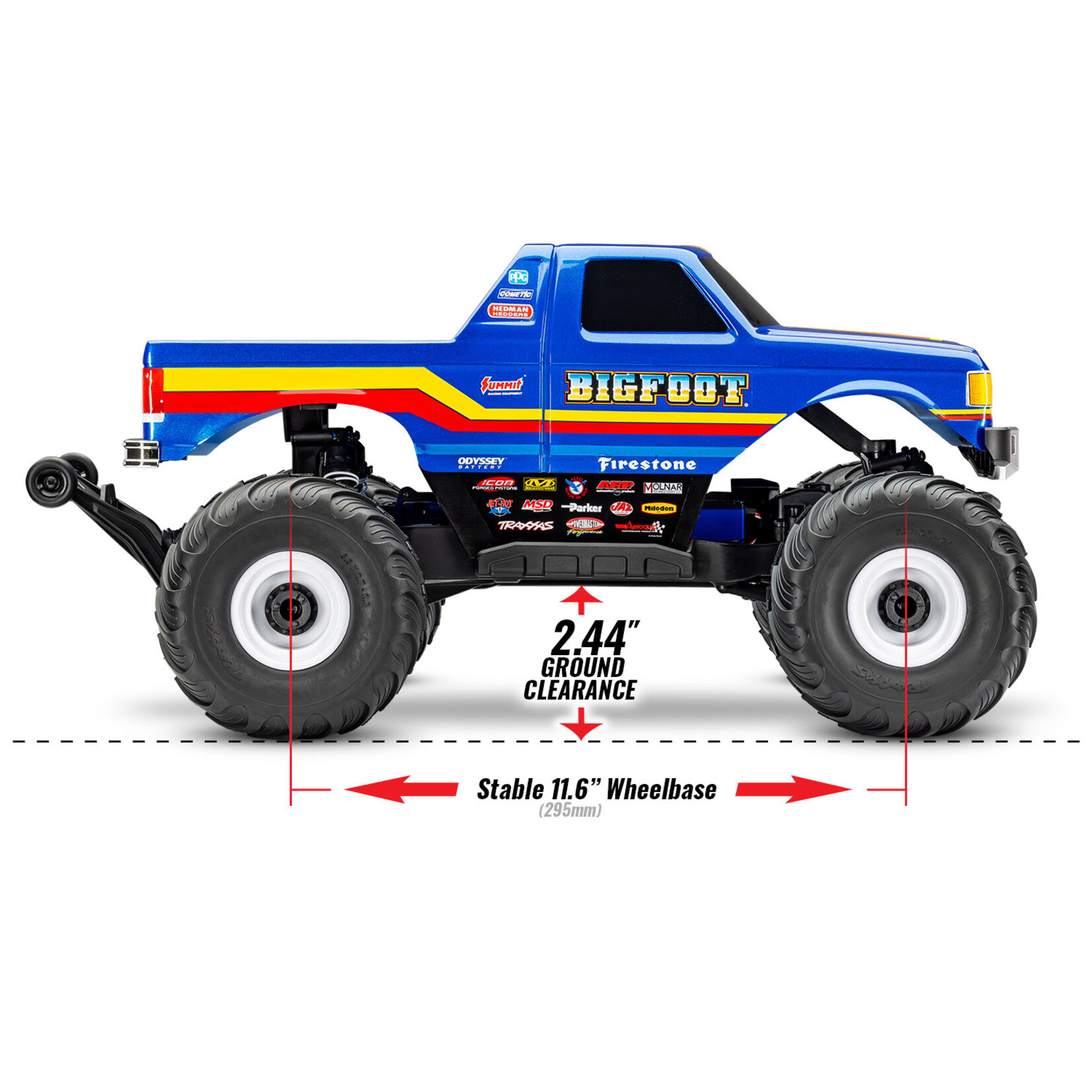 Traxxas 671344BLUE - Bigfoot 4X4 BL-2S - Blue