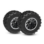 Traxxas 10771-STBLK - Mini Maxx 4" Sledgehammer Tires & Wheels -  Black