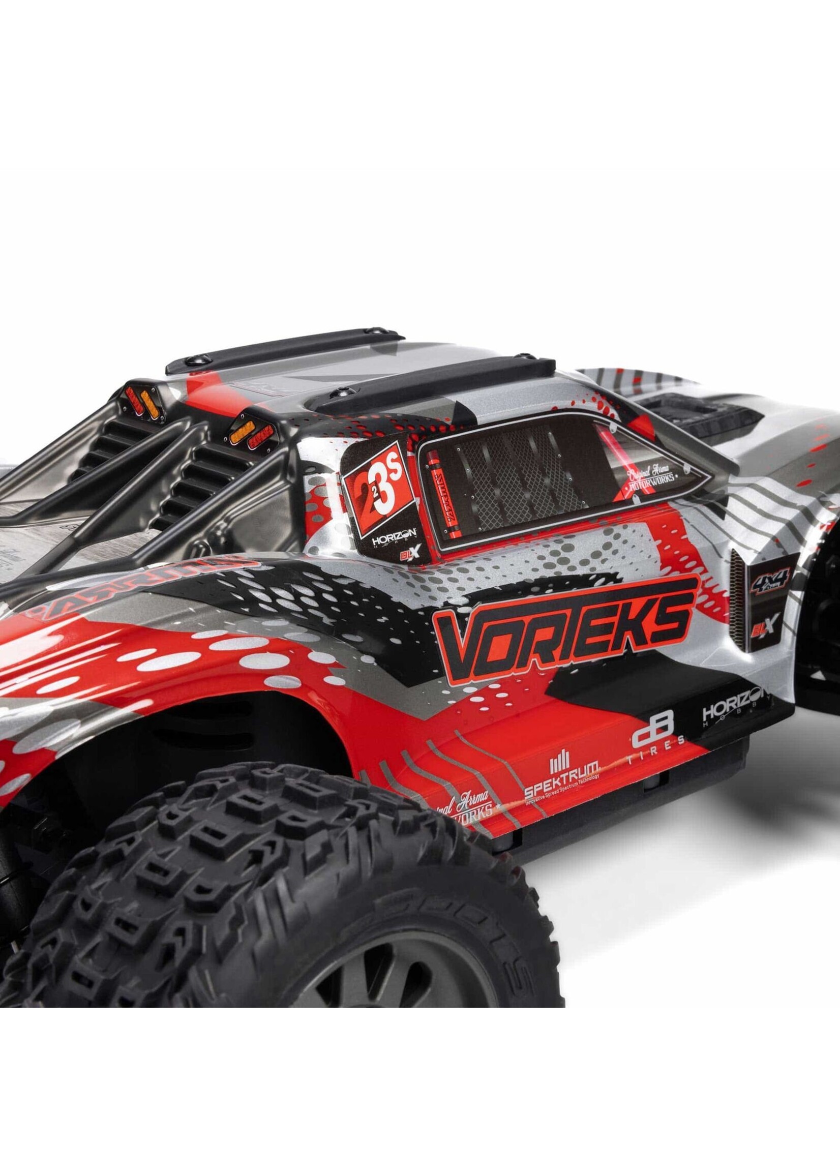 Arrma ARA4305V4T1 - 1/10 VORTEKS 223S DSC 4X4 RTR Brushless Stadium Truck - Red