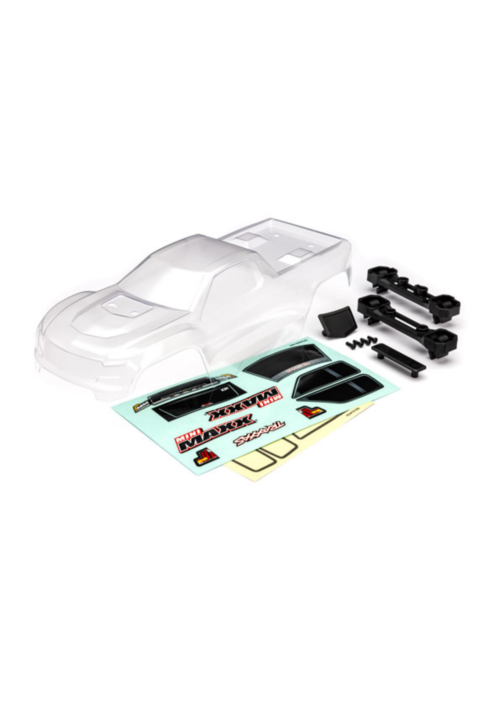 Traxxas 10711 - Mini Maxx Body With Decals - Clear