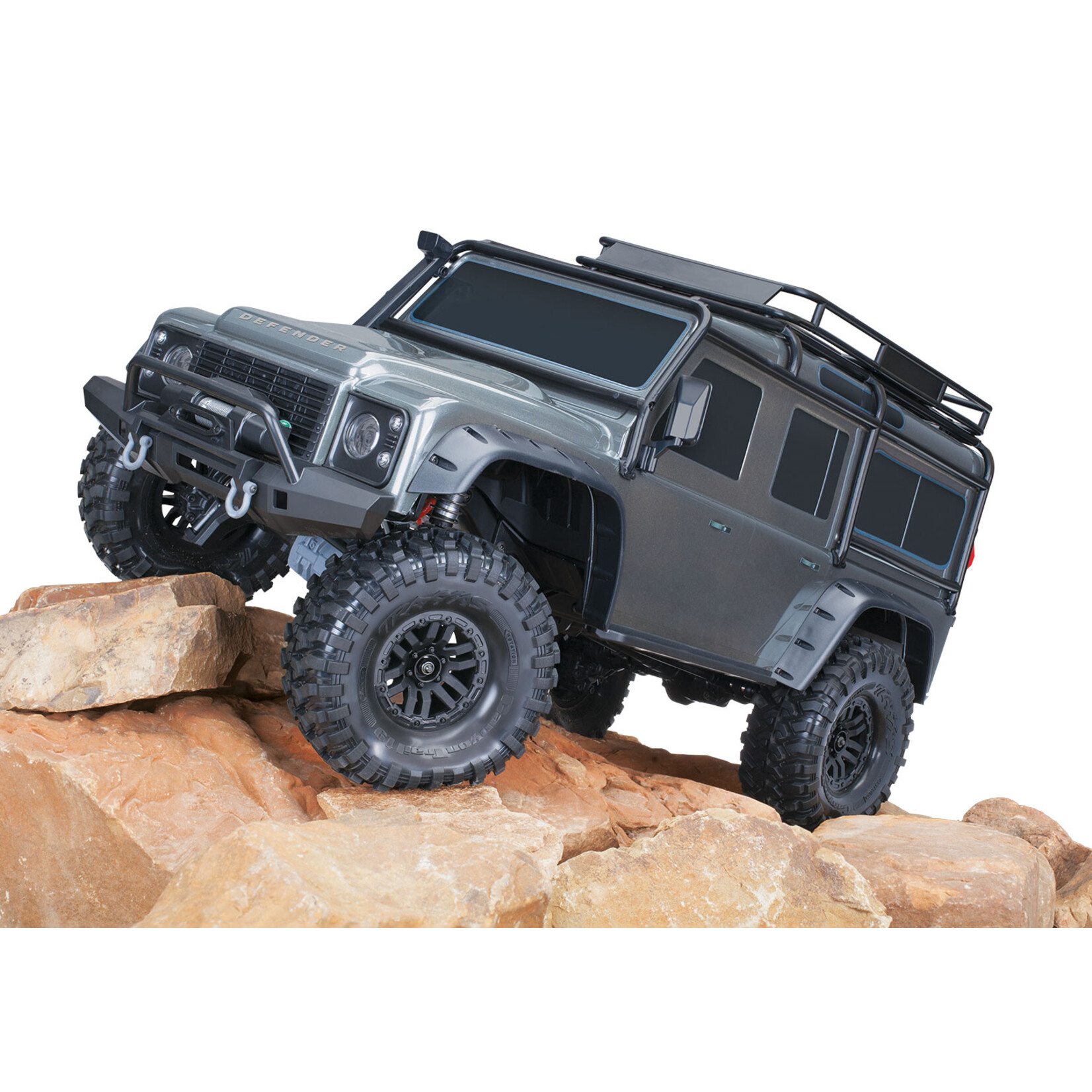 Traxxas 8220564SLVR - TRX-4 Defender, Clipless - Silver